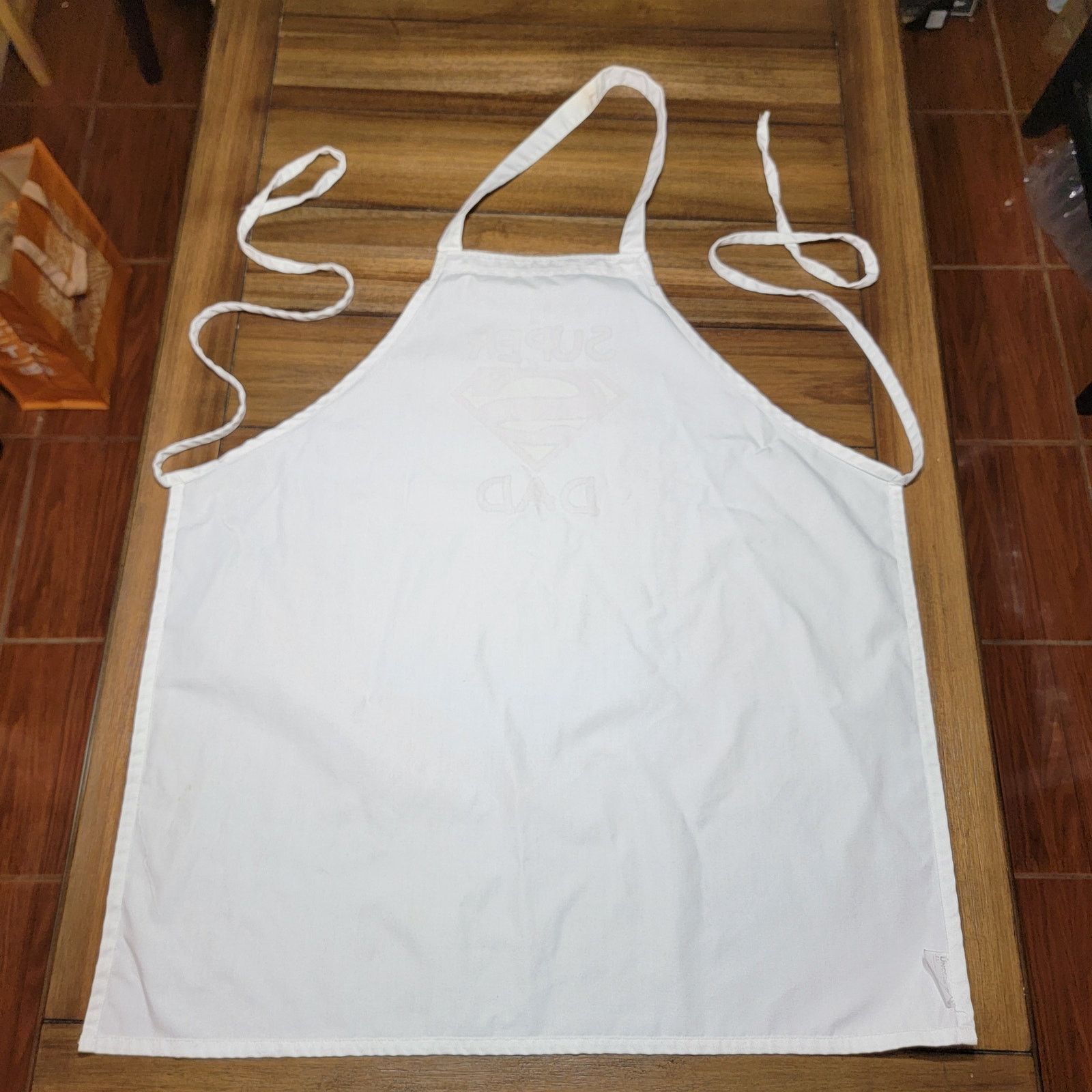 Other Super Dad Full Body White Apron Size ONE SIZE - 3 Thumbnail