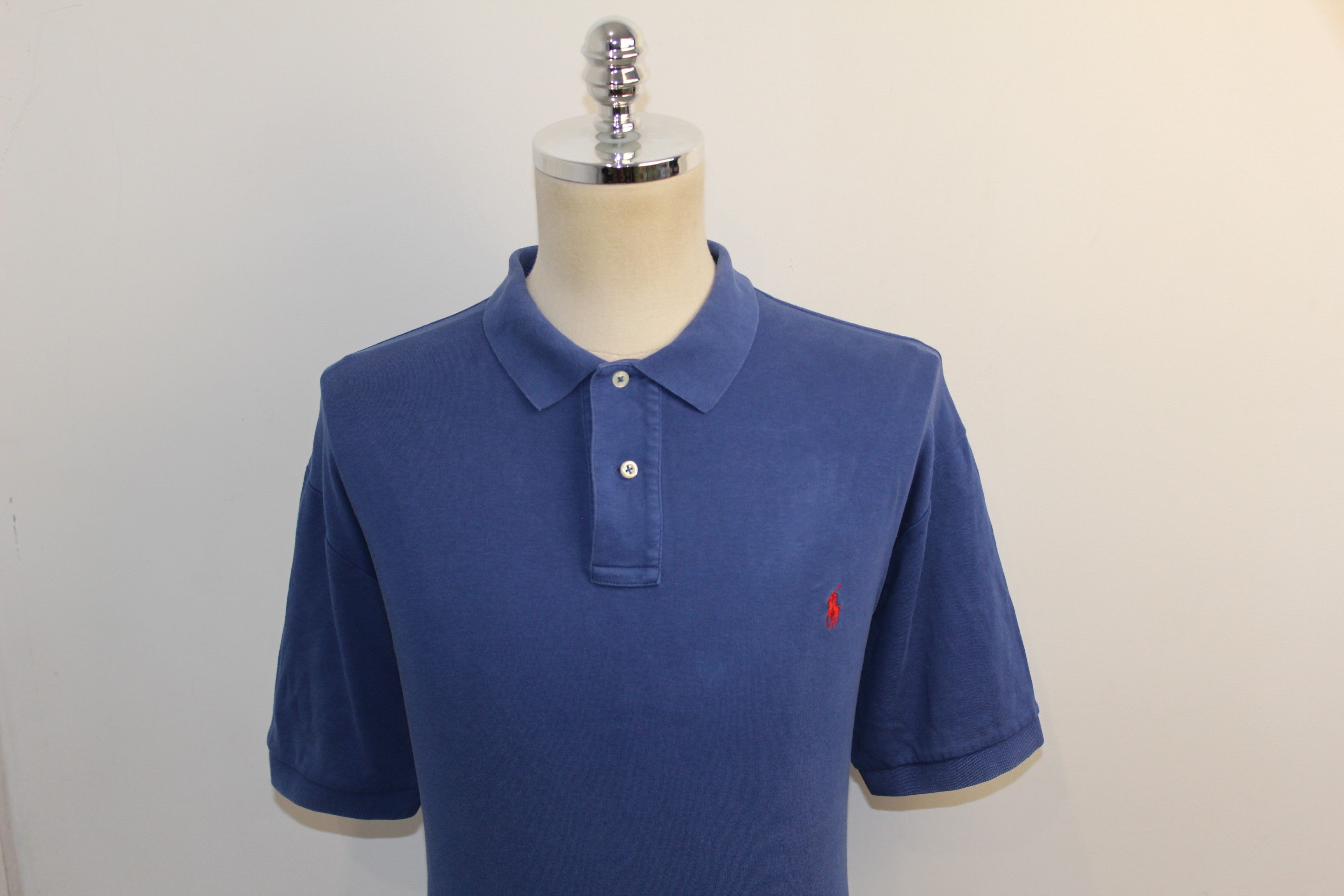 Polo Ralph Lauren RALPH LAUREN Short Sleeve Blue Polo Shirt Size US XXL / EU 58 / 5 - 3 Thumbnail