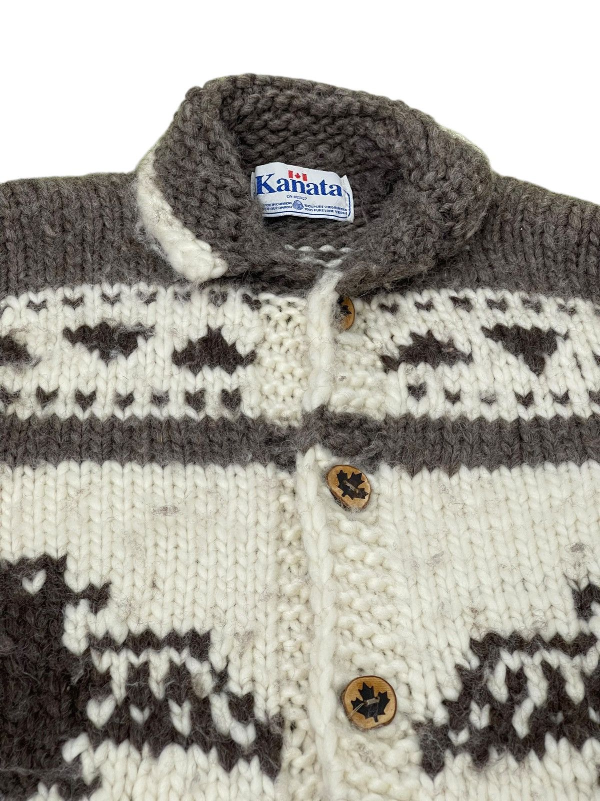 Kanata Hand Knits Cowichan Kanata Canada Wool Knitwear Phoenix 6🟩7 Size US M / EU 48-50 / 2 - 15 Thumbnail