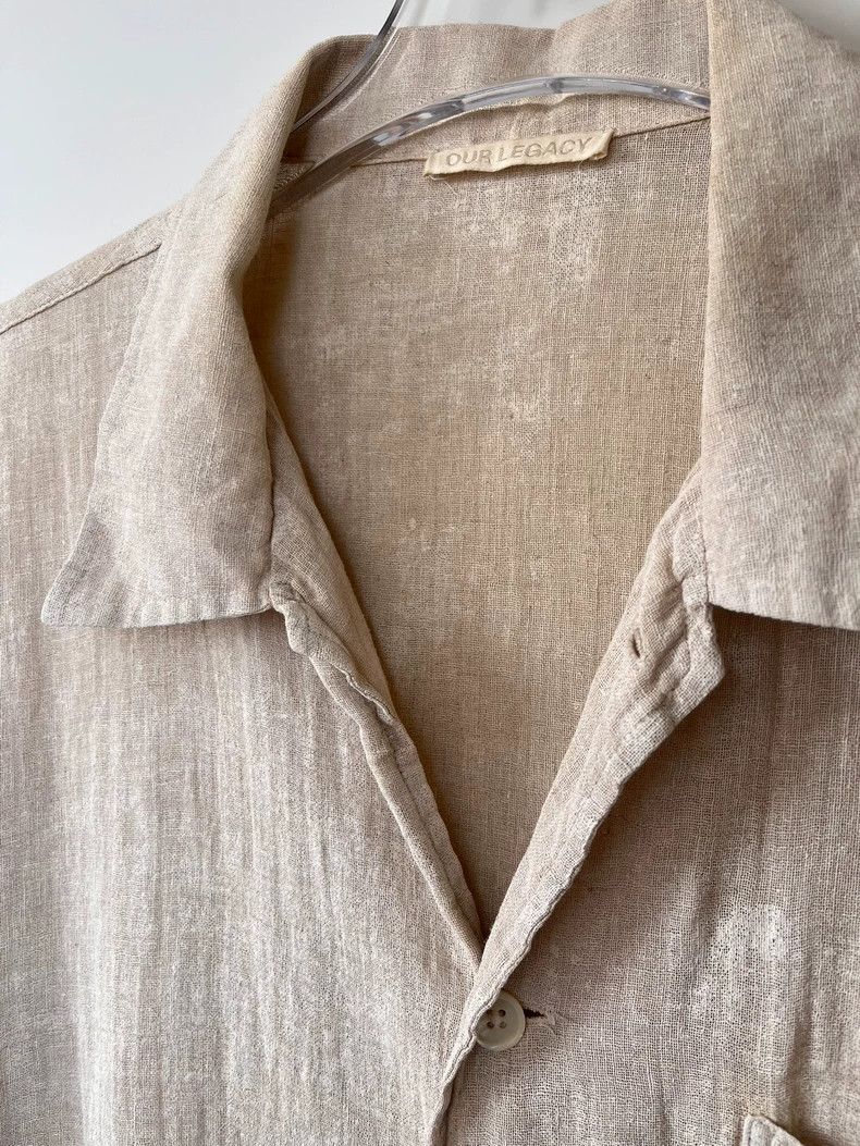 Our Legacy our legacy Box Shirt cotton and linen blend coating to make Size US M / EU 48-50 / 2 - 3 Thumbnail