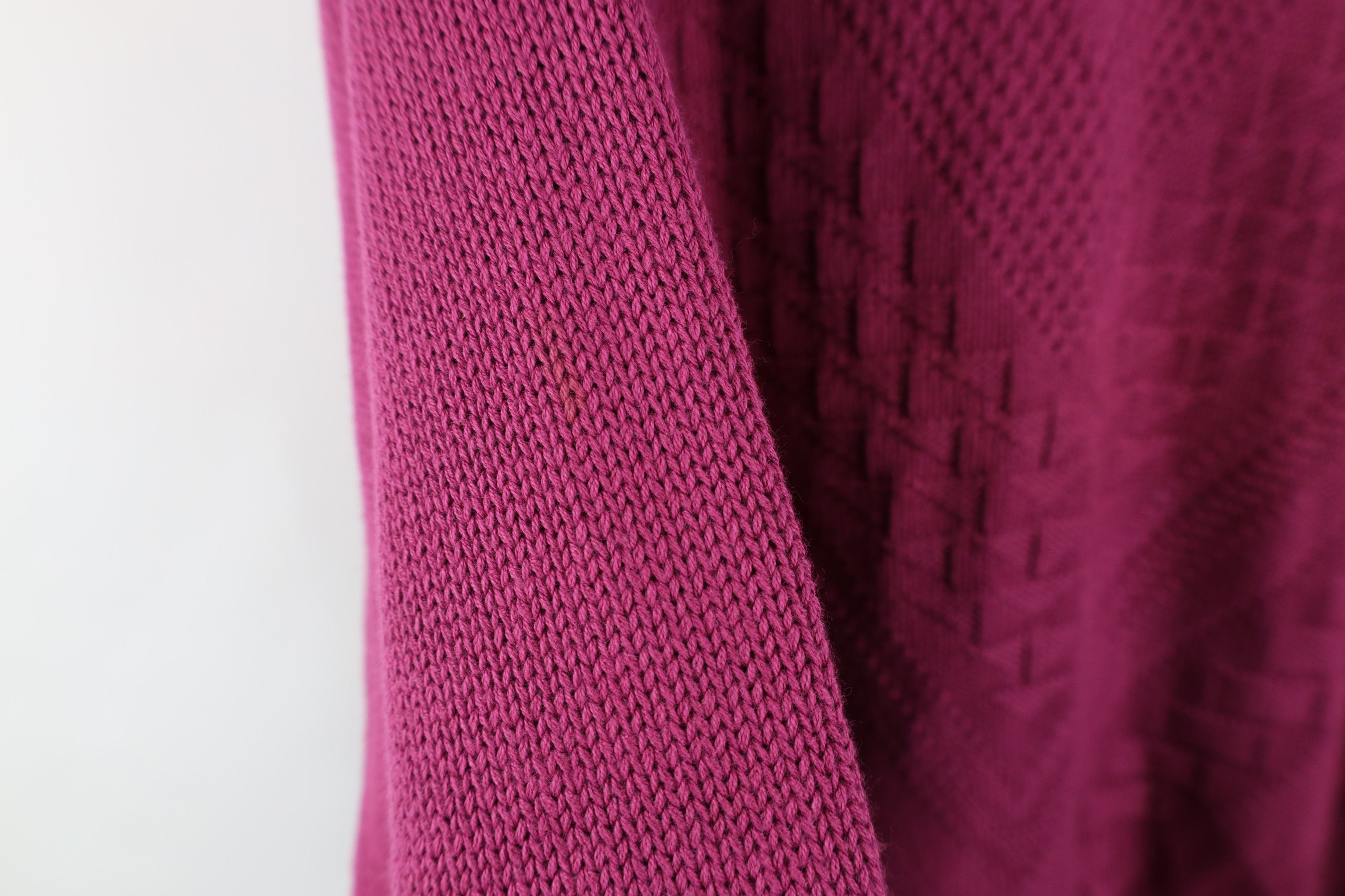 Vintage Vintage 70s 80s Streetwear Geometric Cotton Knit Sweater Size US L / EU 52-54 / 3 - 7 Thumbnail