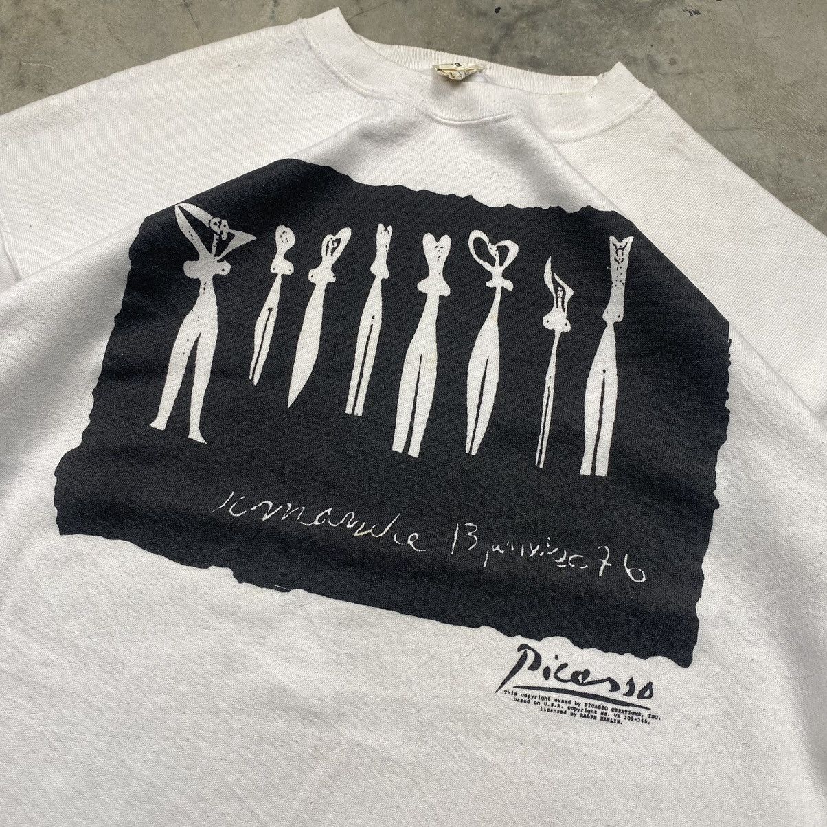 Other Grail 1996 Picasso Ralph Marlin Art Boxy Crewneck Size US XL / EU 56 / 4 - 2 Thumbnail