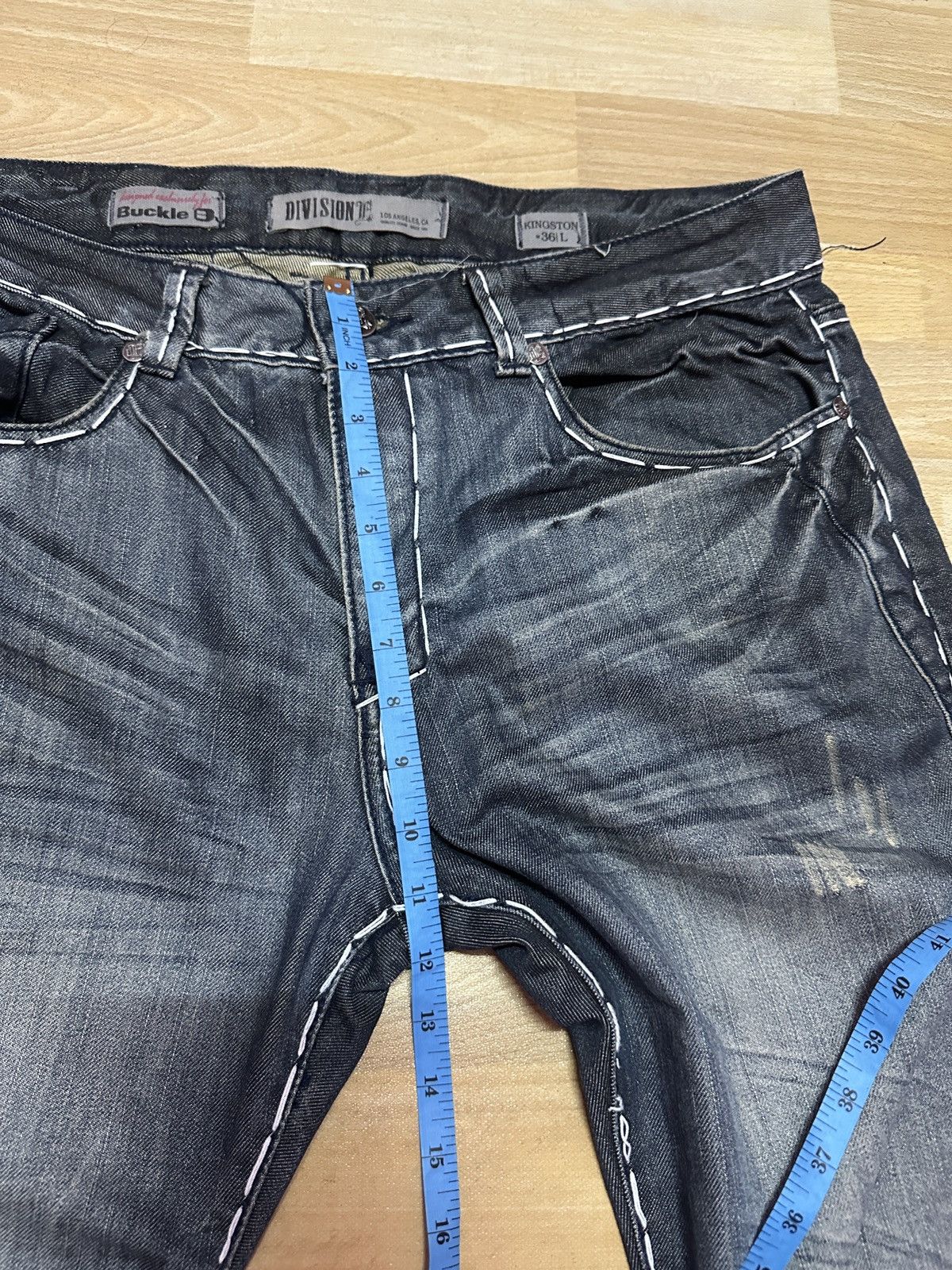 Other Rare🔥Distressed Buckle Division Bootcut Denim Size US 38 / EU 54 - 13 Thumbnail