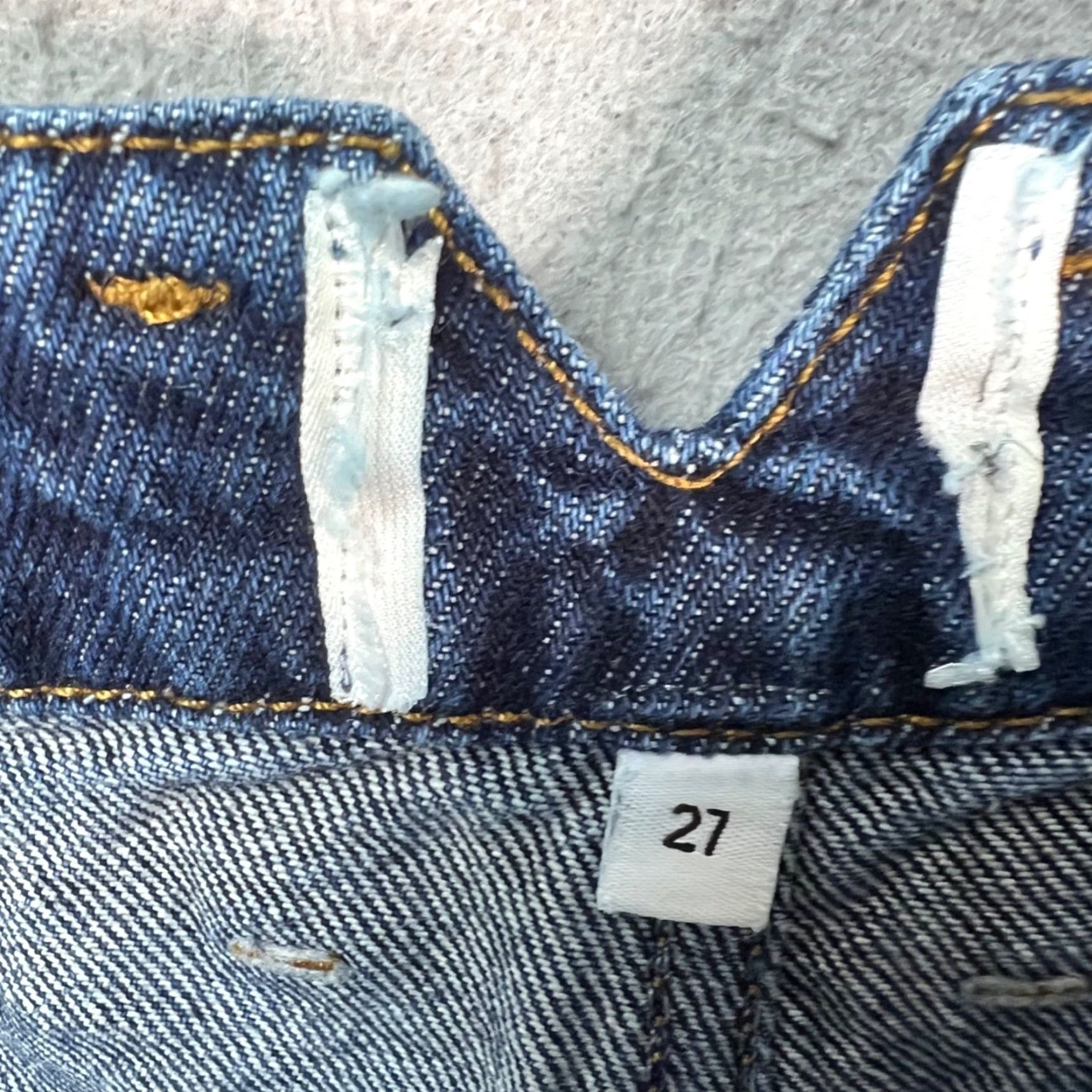 Anine Bing ANINE BING Womens Jeans 27 High Waisted Pleated Blue Denim Straight Leg Size 27" / US 4 / IT 40 - 3 Thumbnail