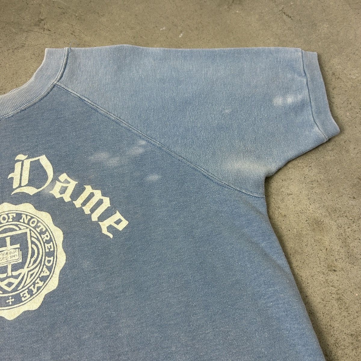 Champion × Vintage 1960s Notre Dame Collegiate Sweatshirt S/S Size US L / EU 52-54 / 3 - 12 Thumbnail
