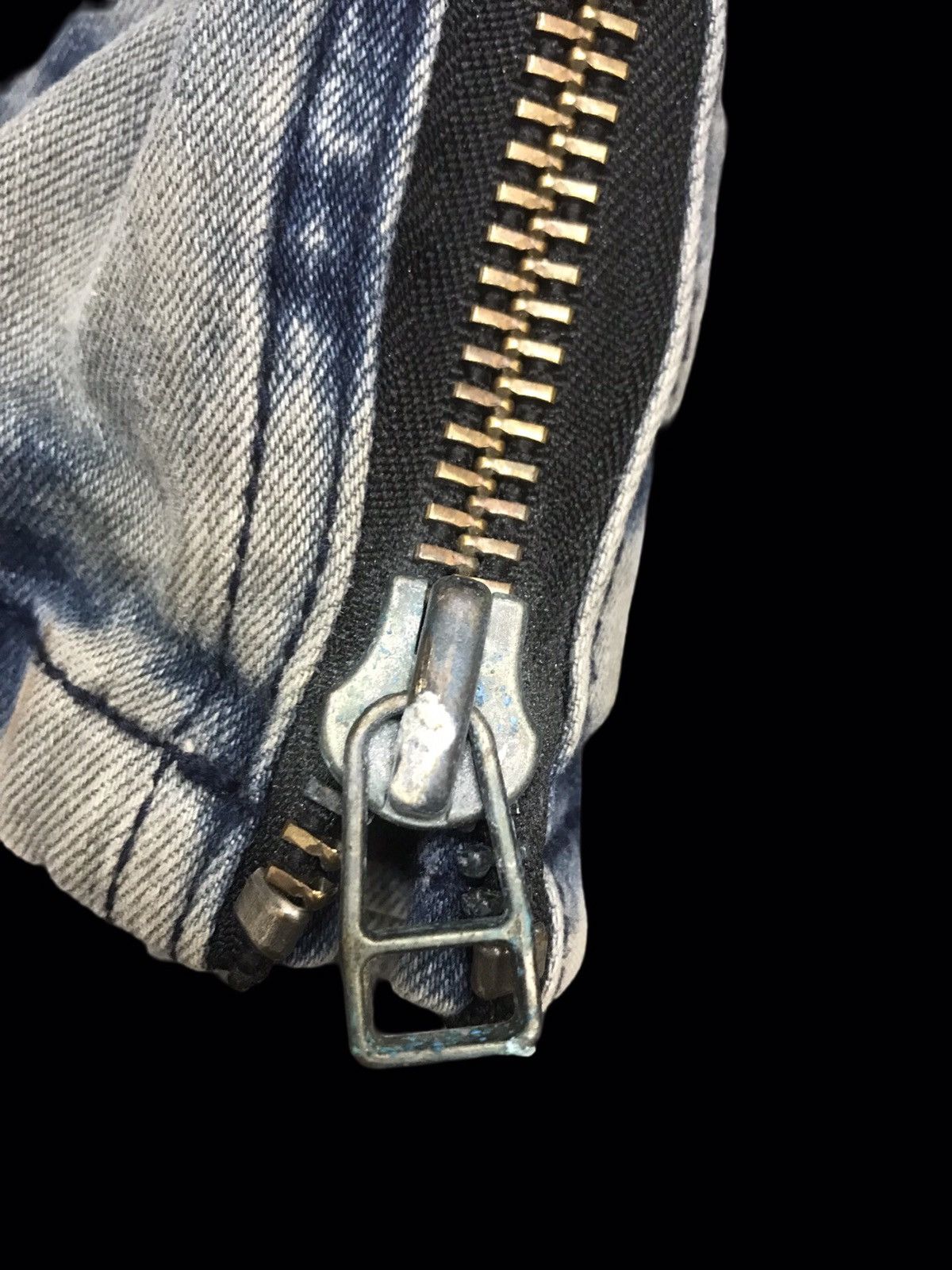 Japanese Brand × NO ID 💥ARCHIVAL💥NO ID ACID WASH BIKER PANT F172 Size US 32 / EU 48 - 10 Thumbnail
