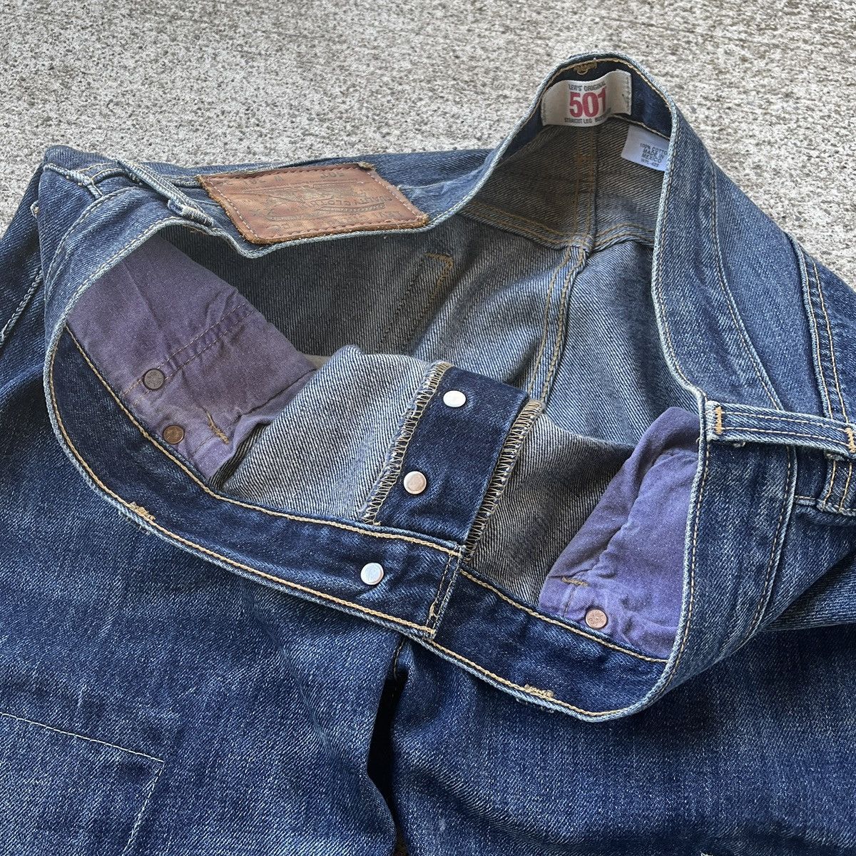 Levi's Vintage Levi’s 501 WPL 423 Mexico Repair Cut Off Jeans Rare Size US 36 / EU 52 - 7 Thumbnail