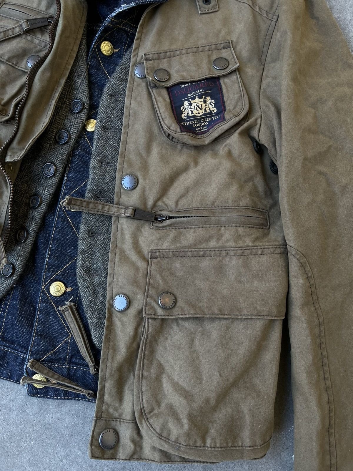 Dsquared2 Dsquared2 FW12 triple layered waxed jacket Size US S / EU 44-46 / 1 - 9 Thumbnail