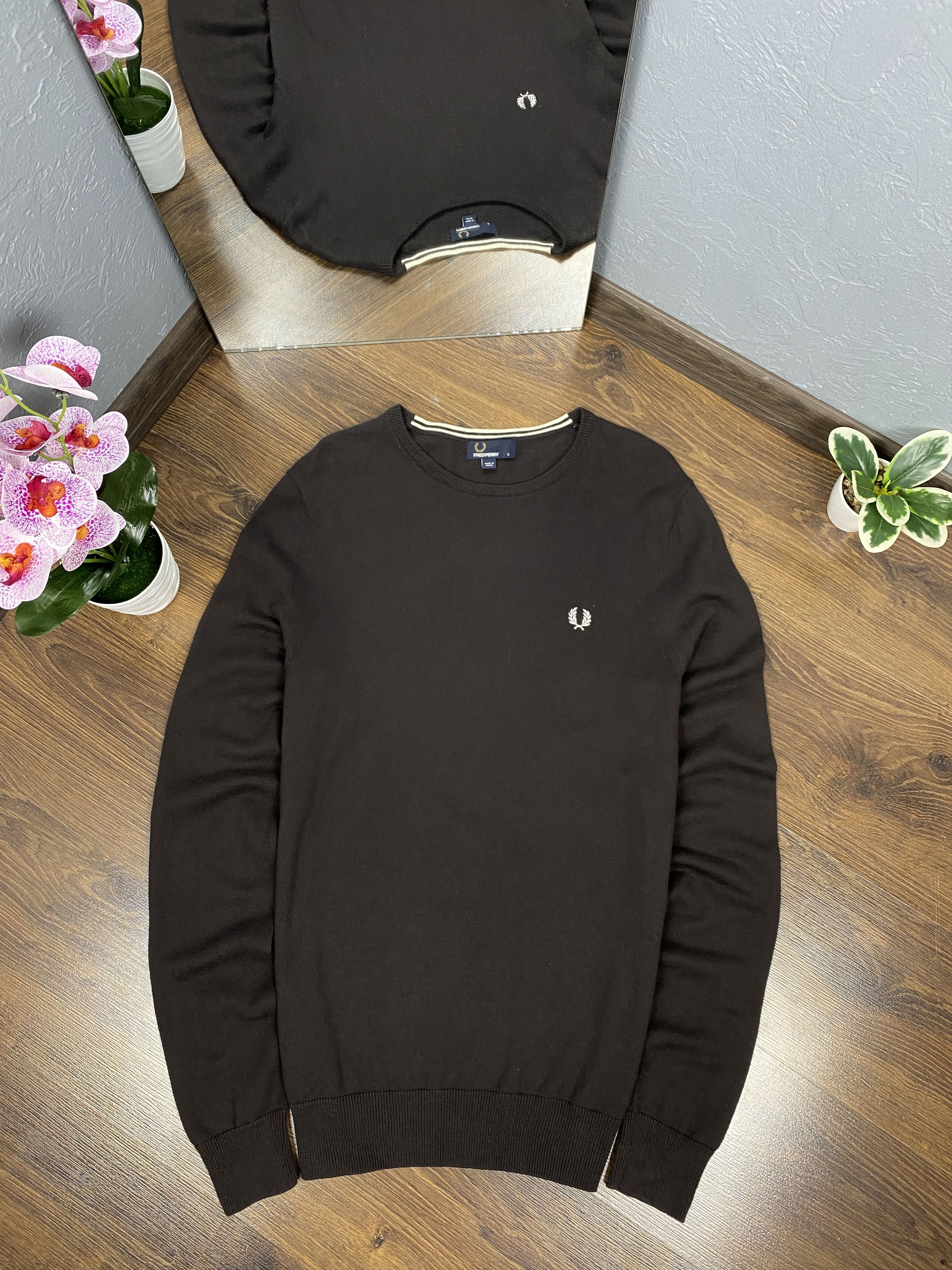 Fred Perry × Vintage Fred Perry vintage crew neck merino wool sweater Size US S / EU 44-46 / 1 - 1 Thumbnail