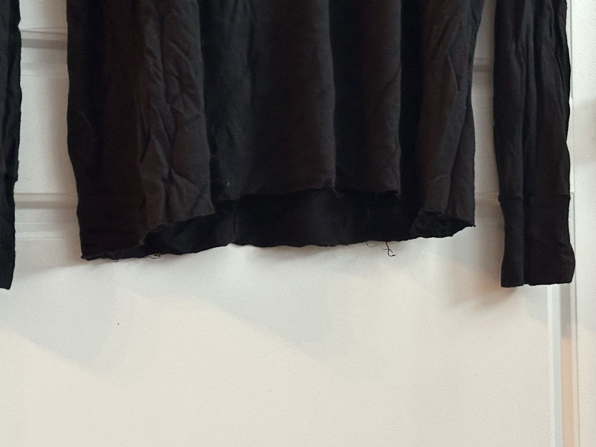 Rick Owens Black Silk/Rayon Longsleeve w Ribbed Cuffs Size US M / EU 48-50 / 2 - 6 Thumbnail