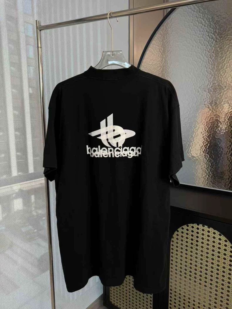Balenciaga Balenciaga Black Phantom Overlap Short Sleeve Size US M / EU 48-50 / 2 - 2 Thumbnail