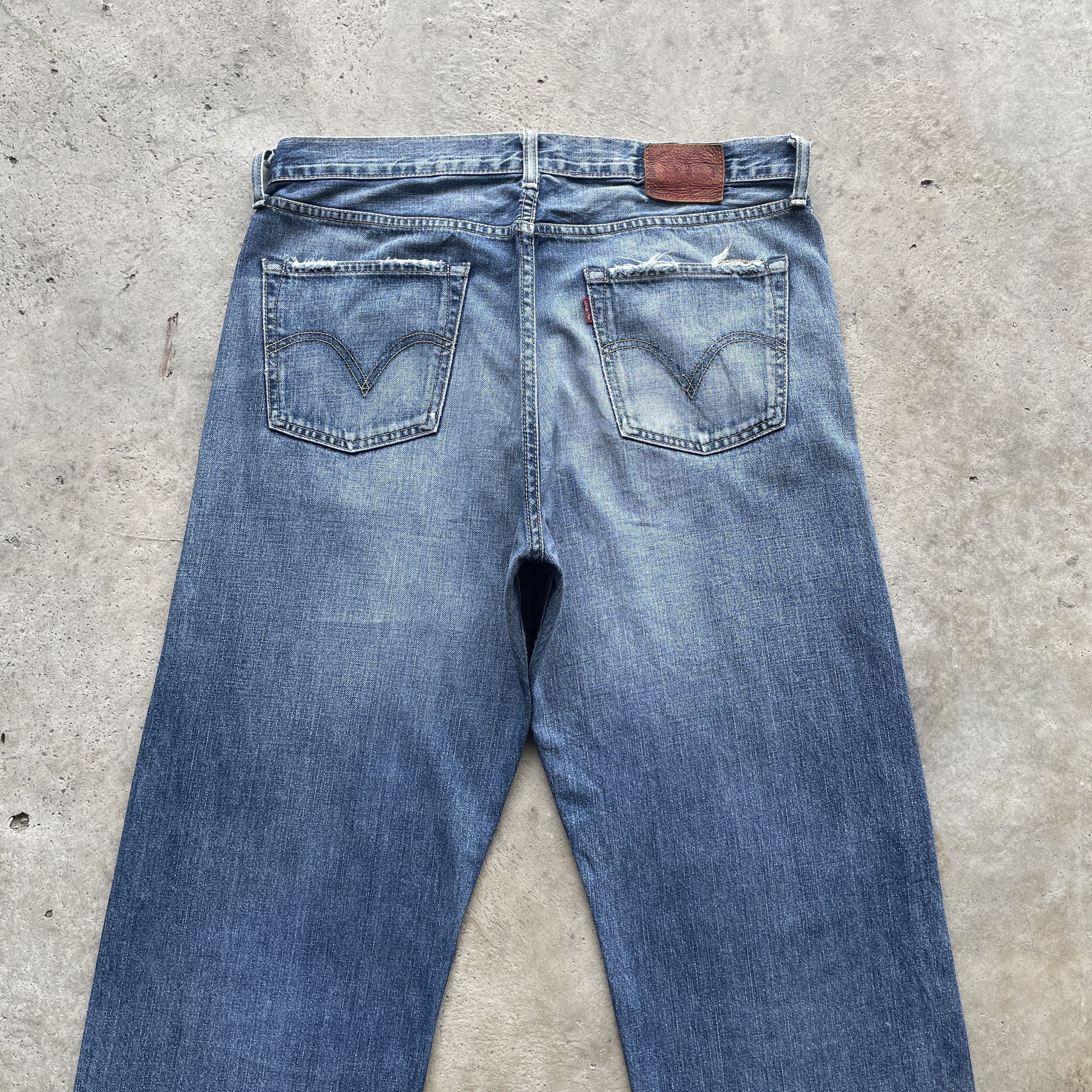 Jean × Levi's VINTAGE LEVI’S 503 FADED DENIM PANTS JEANS W35x31.5 Size US 35 - 10 Thumbnail