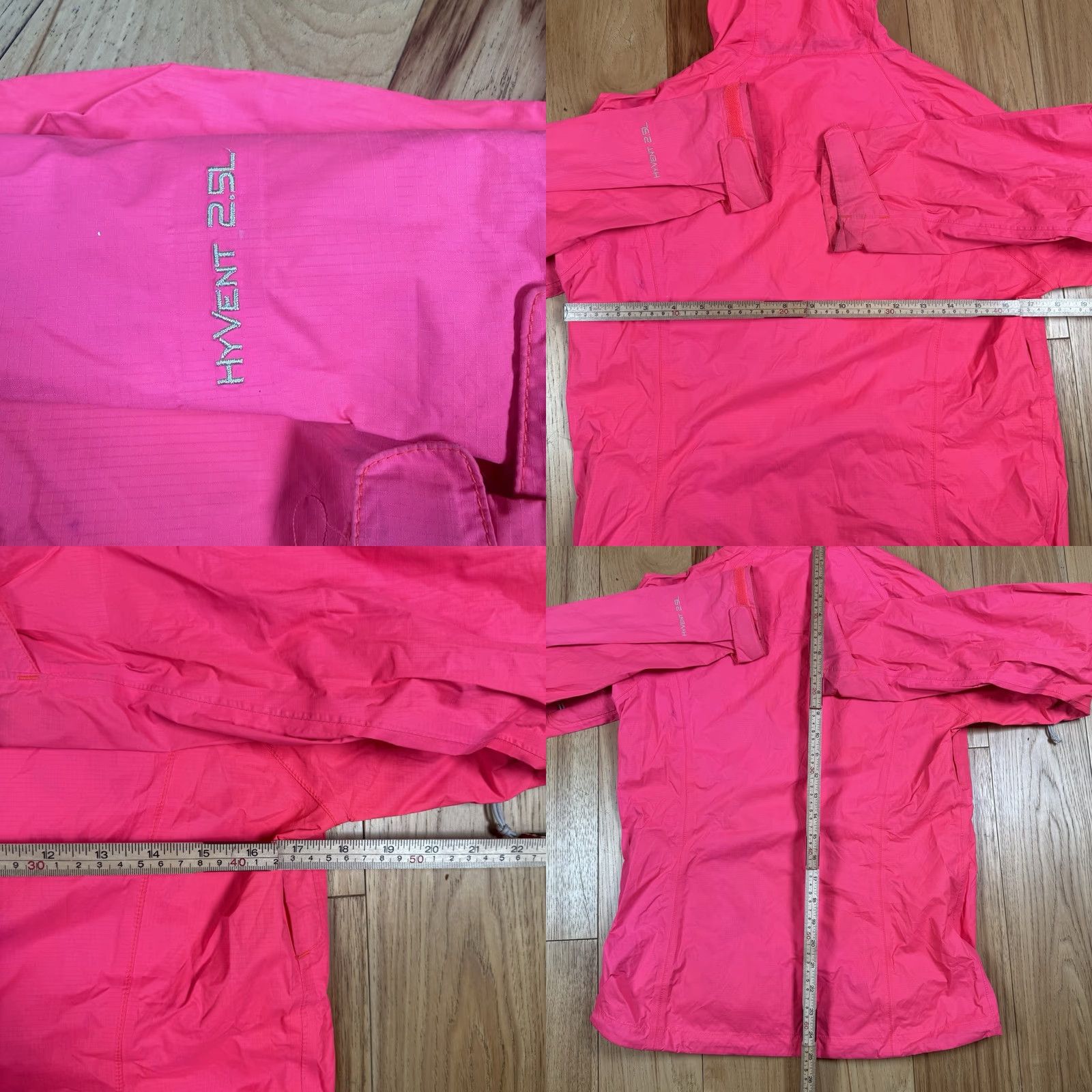 The North Face The North Face Jacket Womens Small Logo Full Zip Hyvent 2.5L Windbreaker Raincoat Pink S Womens Size S / US 4 / IT 40 - 8 Thumbnail