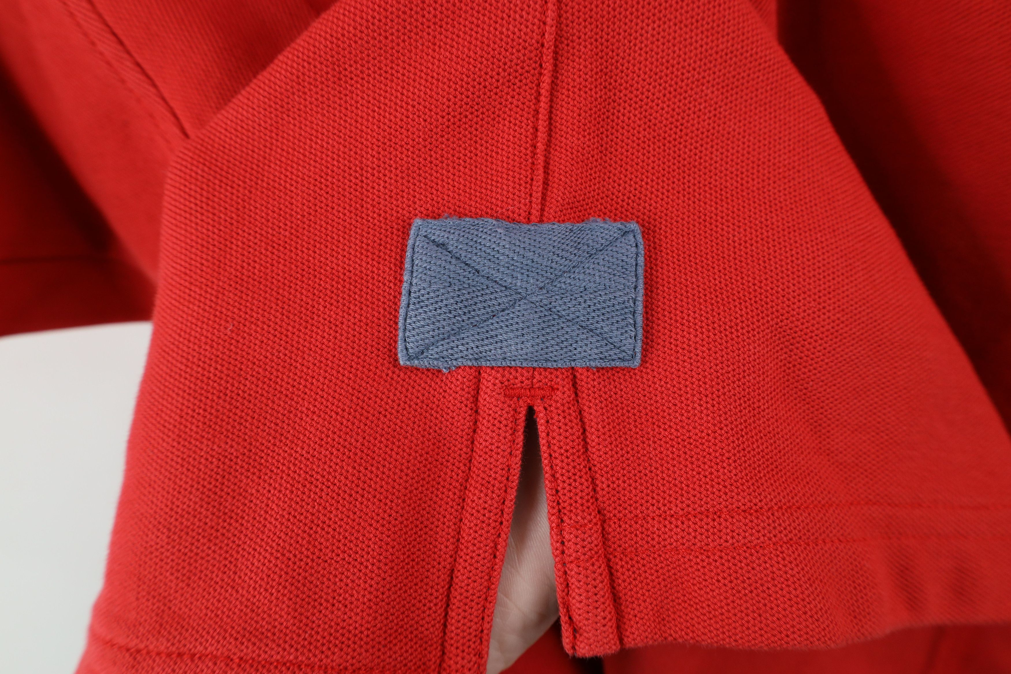 Orvis × Vintage Vintage Orvis Heavyweight Collared Polo Shirt Red Cotton Size US L / EU 52-54 / 3 - 5 Thumbnail