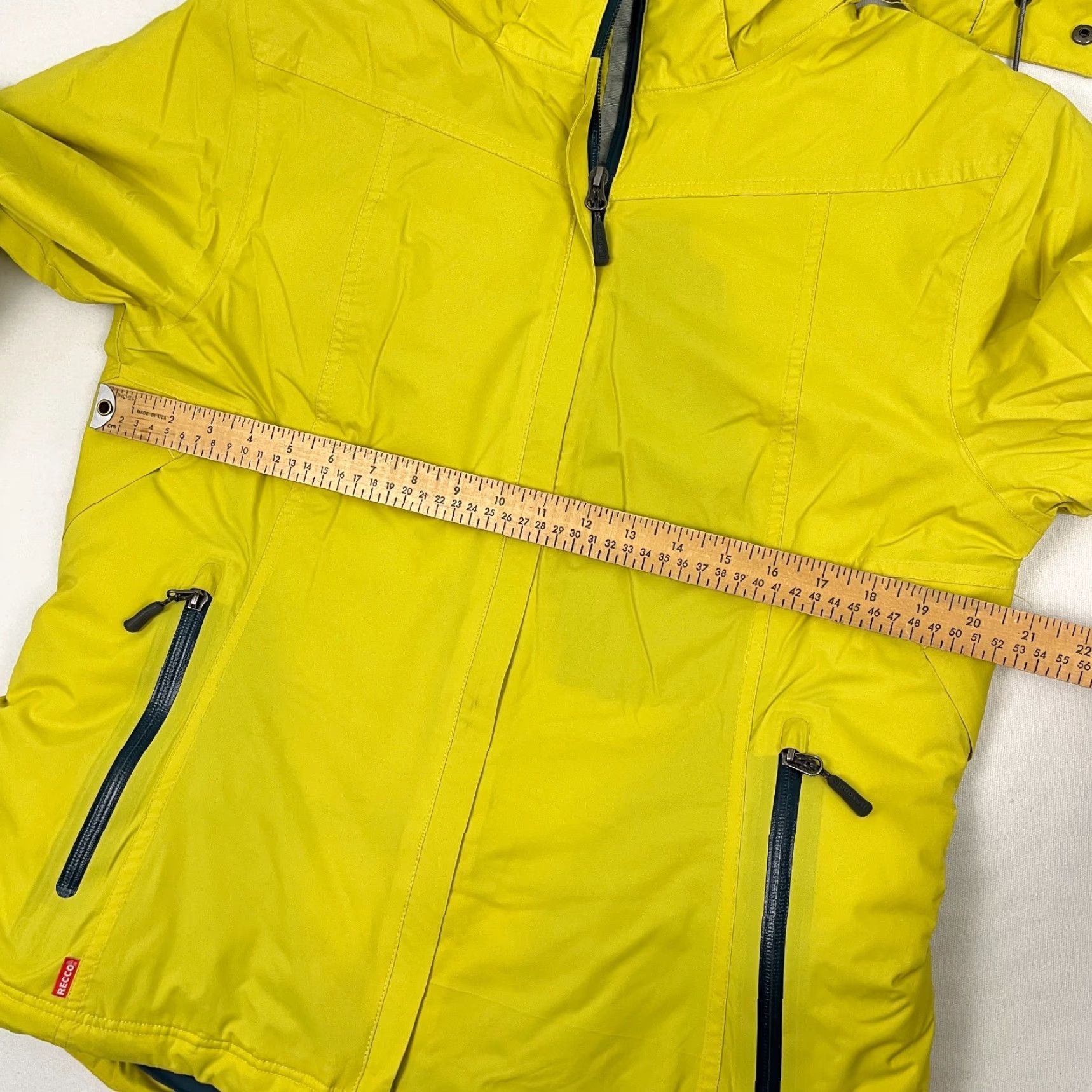 Ecco VINTAGE Cloudveil Jacket Womens L Yellow Ski Snowboard Hooded Snowcore Size L / US 10 / IT 46 - 7 Thumbnail