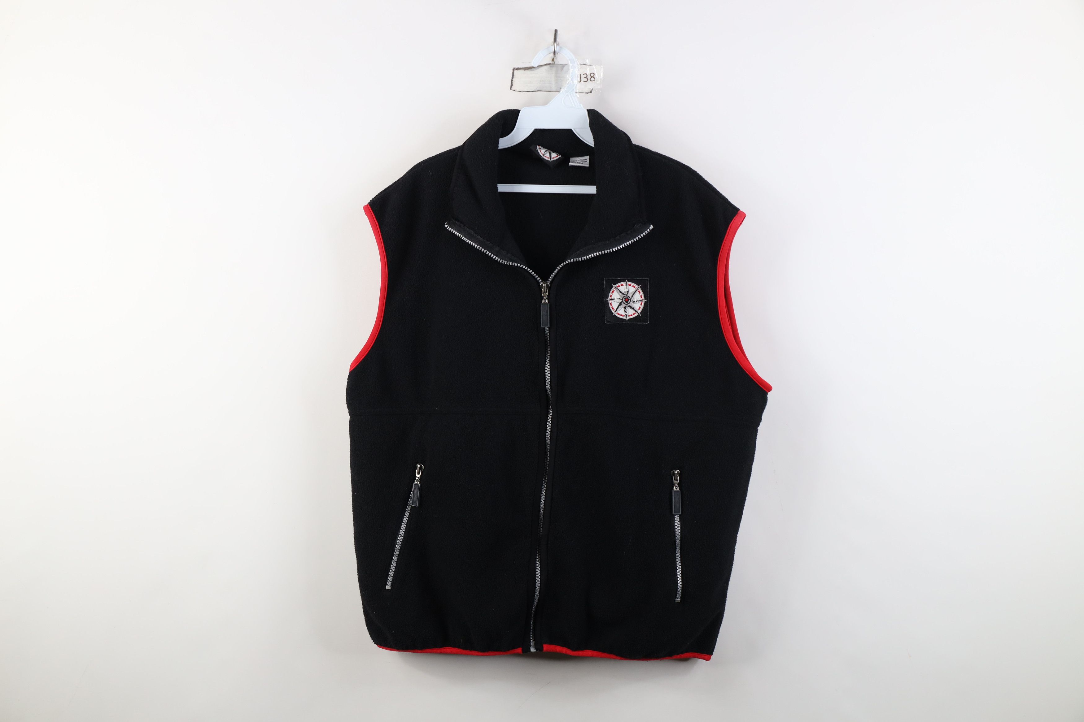 Marlboro Vintage 90s Marlboro Full Zip Fleece Vest Jacket Black Size US M / EU 48-50 / 2 - 1 Thumbnail