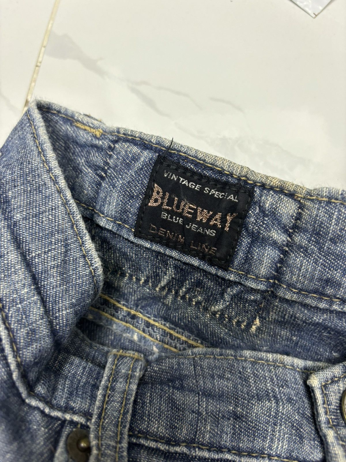 Japanese Brand VINTAGE BLUEWAY JAPAN DENIM LINE JEANS Size US 29 - 9 Thumbnail