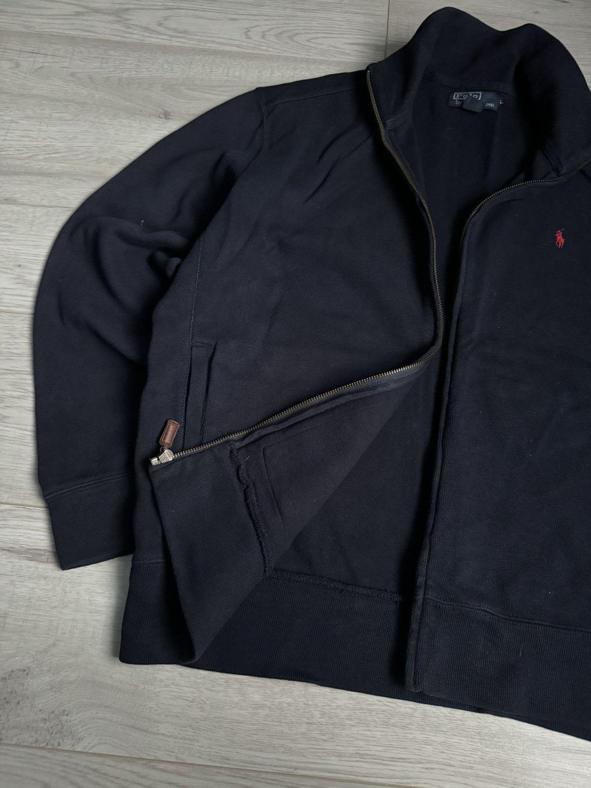Polo Ralph Lauren × Vintage Vintage Polo Ralph Lauren zip up sweater shirt Size US L / EU 52-54 / 3 - 3 Thumbnail