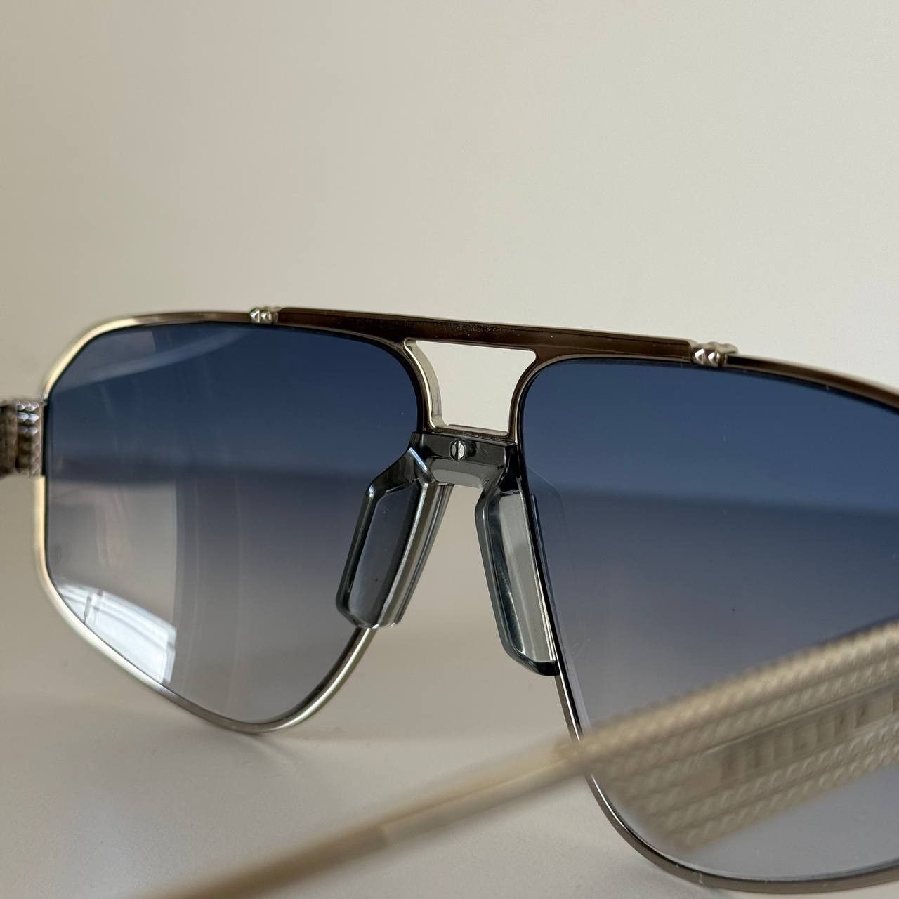 Philipp Plein Philipp Plein Rock Superhero SPP106 Men’s Sunglasses Silver Size ONE SIZE - 10 Thumbnail