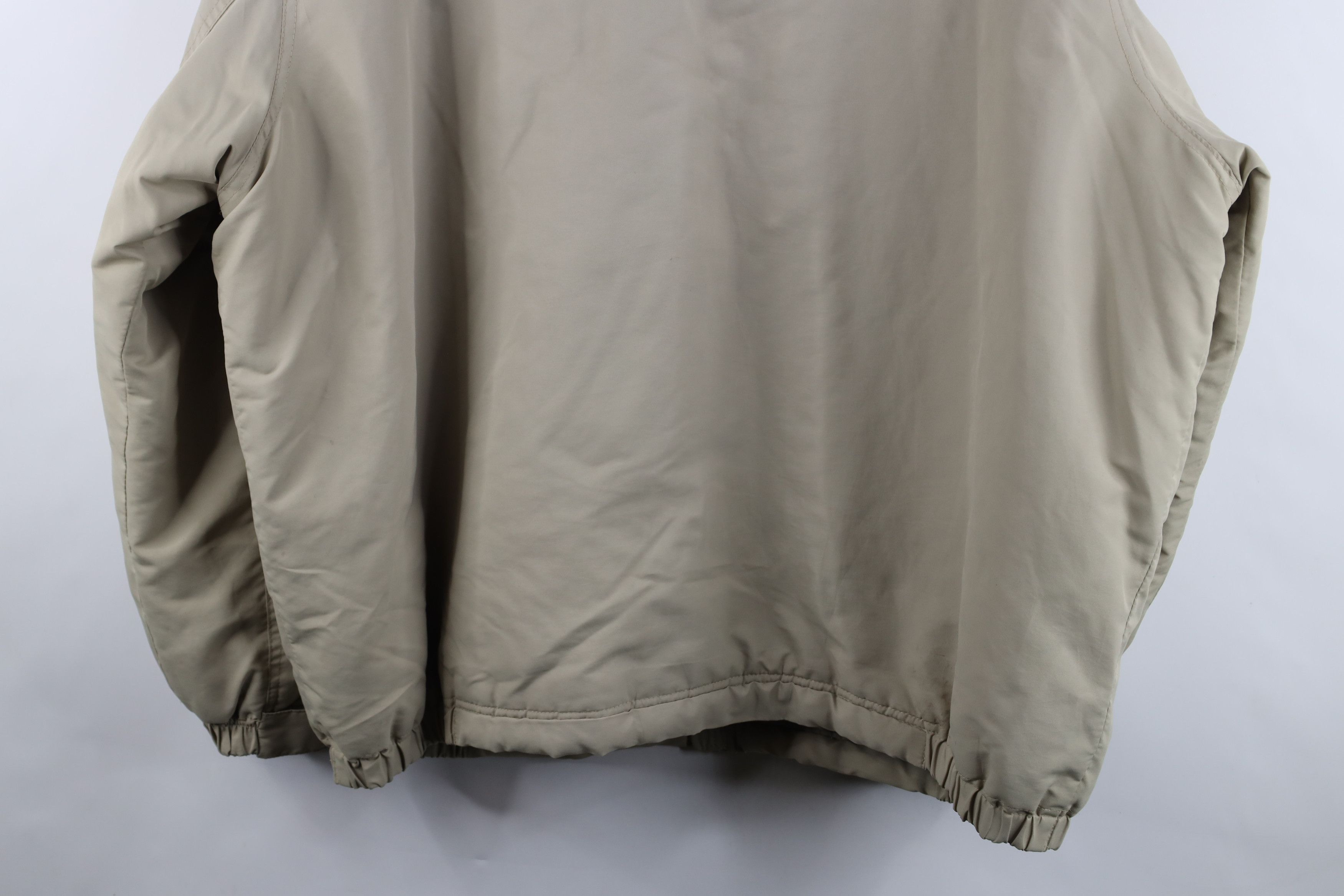Vintage Vintage 90s Streetwear Blank Full Zip Bomber Jacket Beige Size US XXL / EU 58 / 5 - 14 Thumbnail
