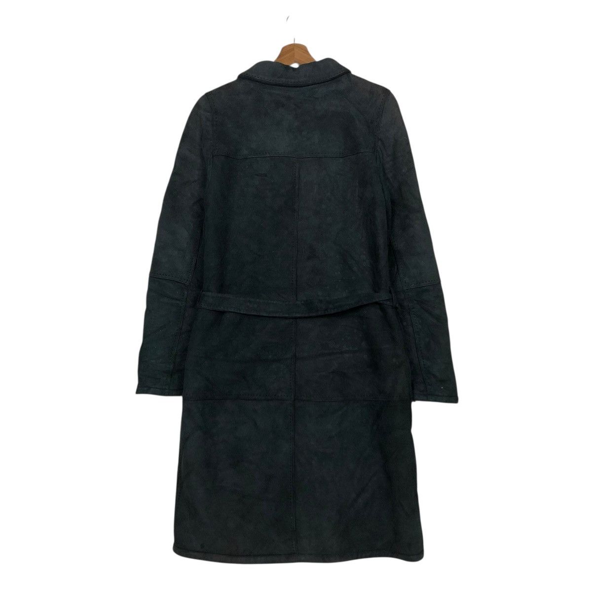 Loewe 🔥VINTAGE LONG LEATHER JACKET LOEWE BLANKET FUR LINING Size XS / US 0-2 / IT 36-38 - 10 Thumbnail