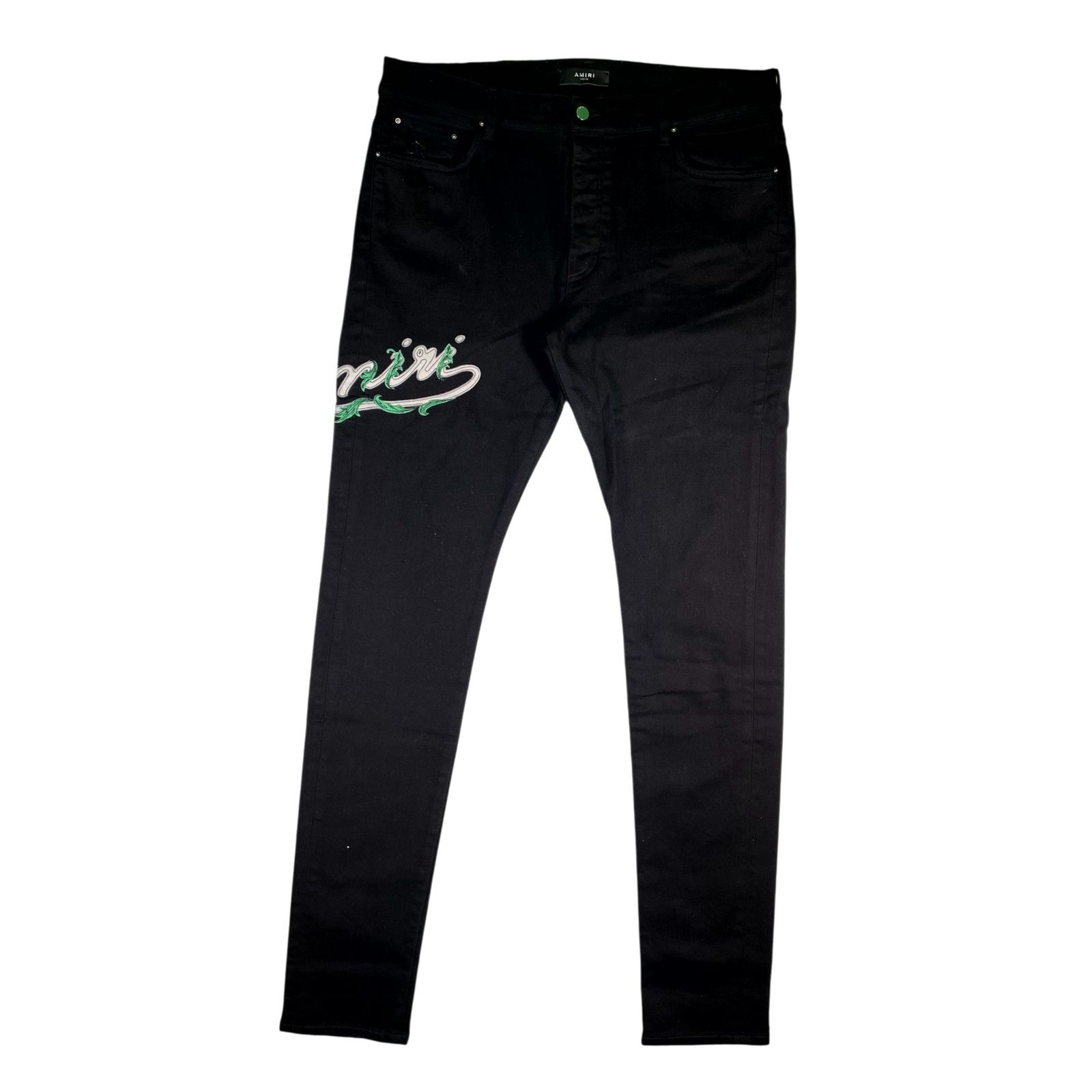 Amiri Amiri Side Studded Broken Jeans Rough Black | Grailed