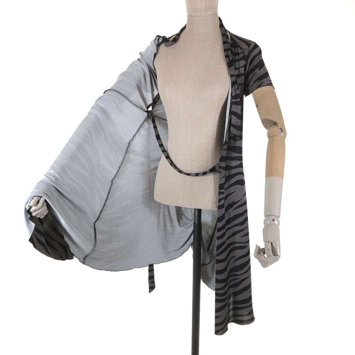 Boutique Moschino × Love Moschino × Moschino Zebra Print Striped Cheap and Chic Short Sleeve Black Long Belt Dress Size M / US 6-8 / IT 42-44 - 11 Thumbnail