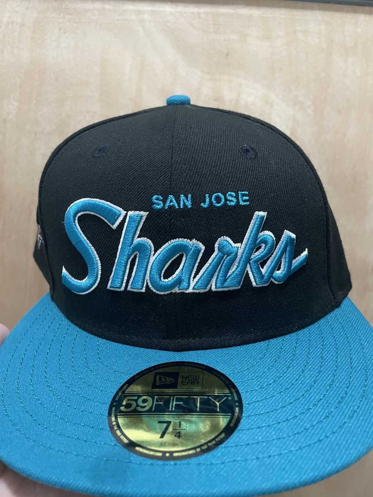 Hat Club Hat club San Jose sharks script size 7 1/4 Size ONE SIZE - 2 Thumbnail