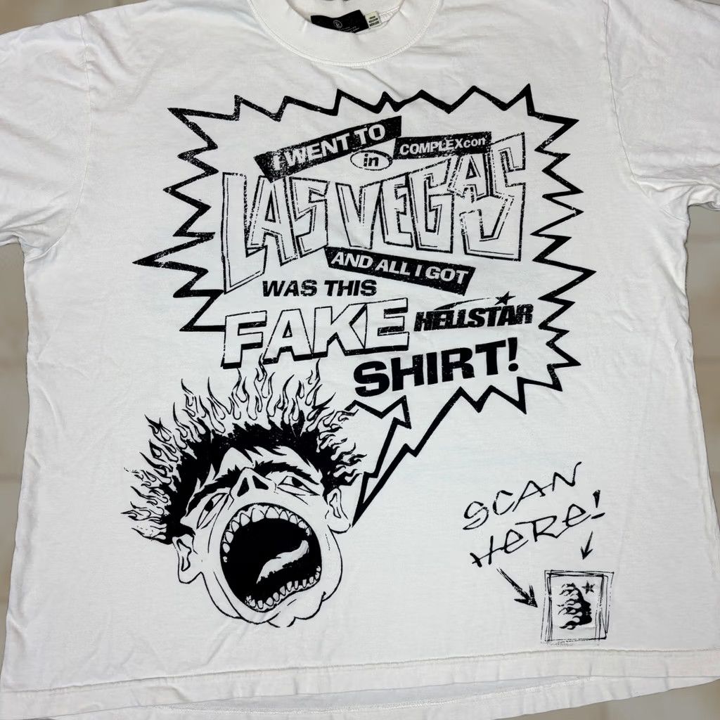 HELLSTAR Hellstar x Complexcon Exclusive 2024 T Shirt Men’s XL Rare White Rare Mens XL Regular White Complexcon Exclusive 2024 T Shirt Hellstar Mens XL Size US XL / EU 56 / 4 - 1 Thumbnail