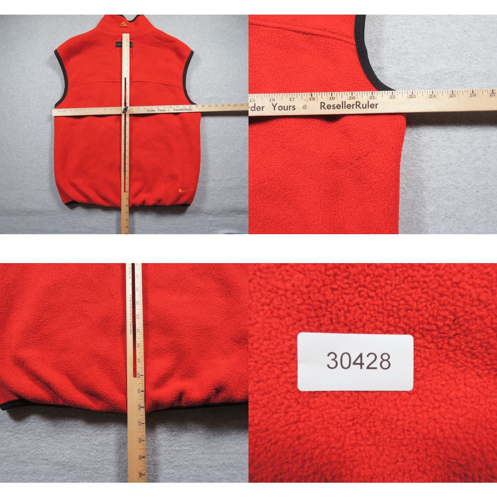Nike ACG VINTAGE Nike ACG Jacket Mens Large Red Fleece Vest Winter XGames 90s Outdoors Nike ACG Bomber Jacket Full Zip Regular Fit 90s Outdoors Mens Red Size US L / EU 52-54 / 3 - 9 Thumbnail