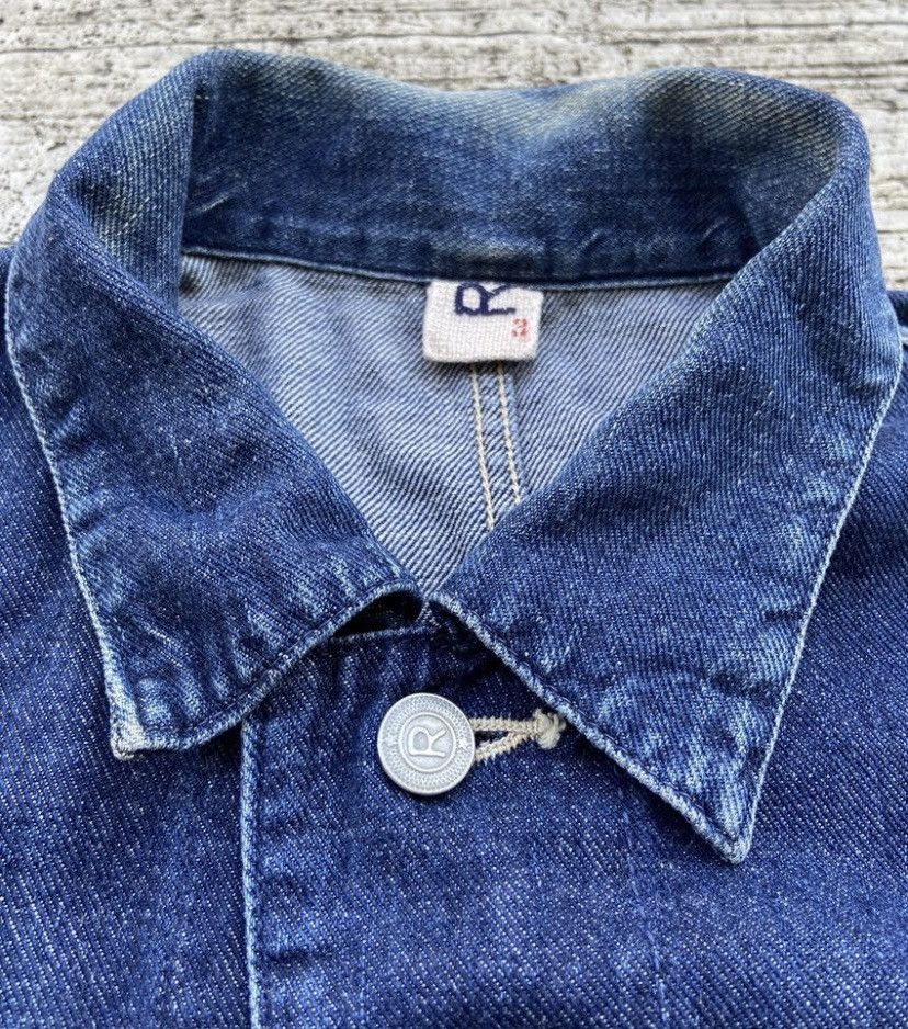 45rpm Vintage Indigo Denim Work Jacket Button R 45RPM Japan Made Size US L / EU 52-54 / 3 - 10 Thumbnail