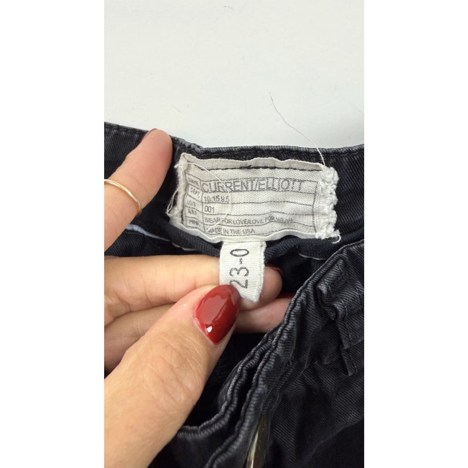 Vintage **Womens Current/Elliott Black Chino Slim Tapered Twill Pants USA** User: **Current/Elliott Black Chino Slim Tapered Twill Pants Womens USA** Size 25" / US 0 / IT 36 - 5 Thumbnail