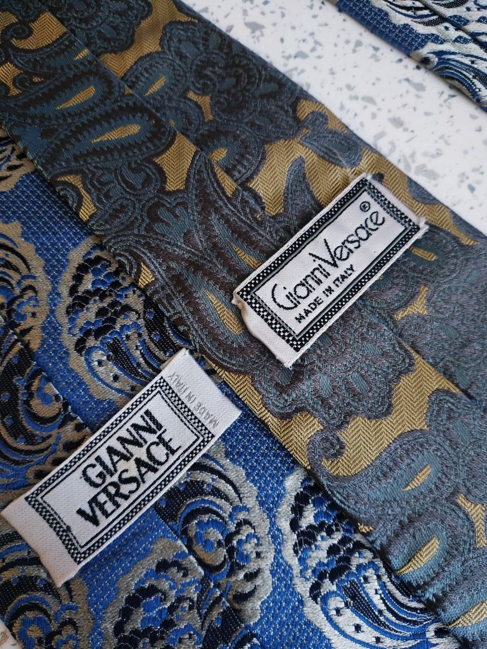 Versace Vintage Gianni Versace Silk Jacquard Ties Size ONE SIZE - 7 Thumbnail