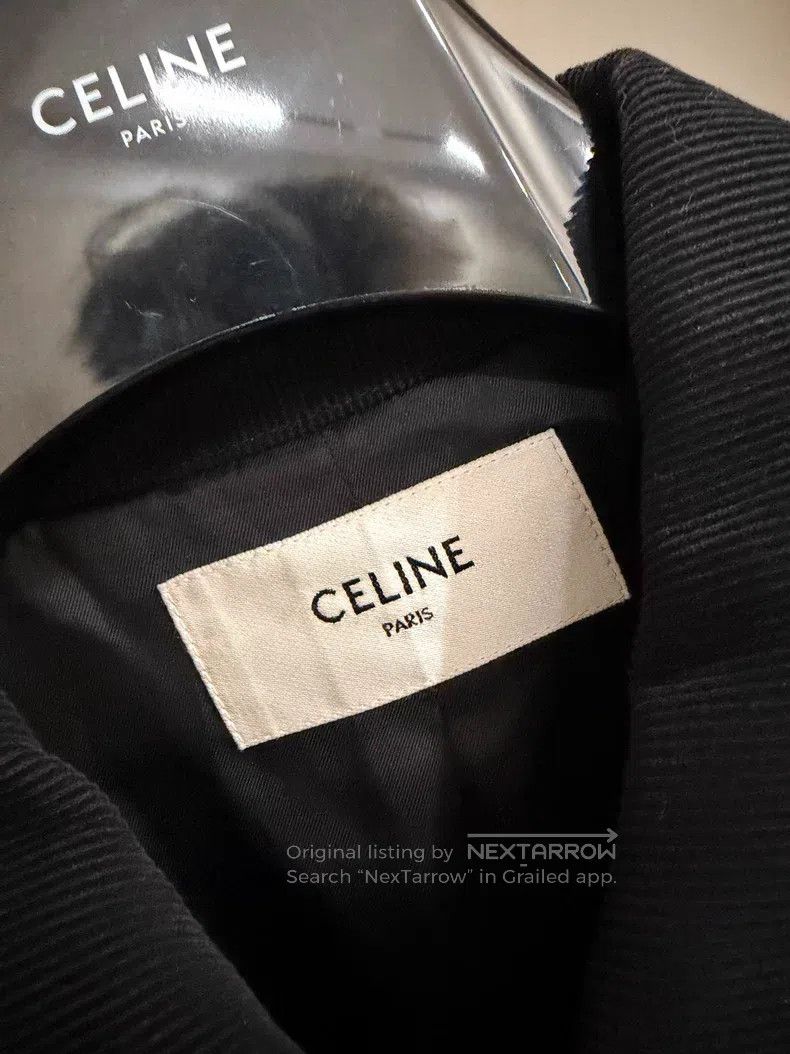 Celine CELINE Black and White Colorblocked Corduroy Baseball Jack Size US M / EU 48-50 / 2 - 2 Thumbnail
