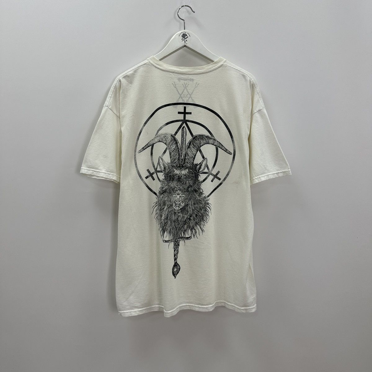 Vintage Vintage 00s WitchCrafs Goat Ghotic tee y2k Occultism death Size US XL / EU 56 / 4 - 3 Thumbnail