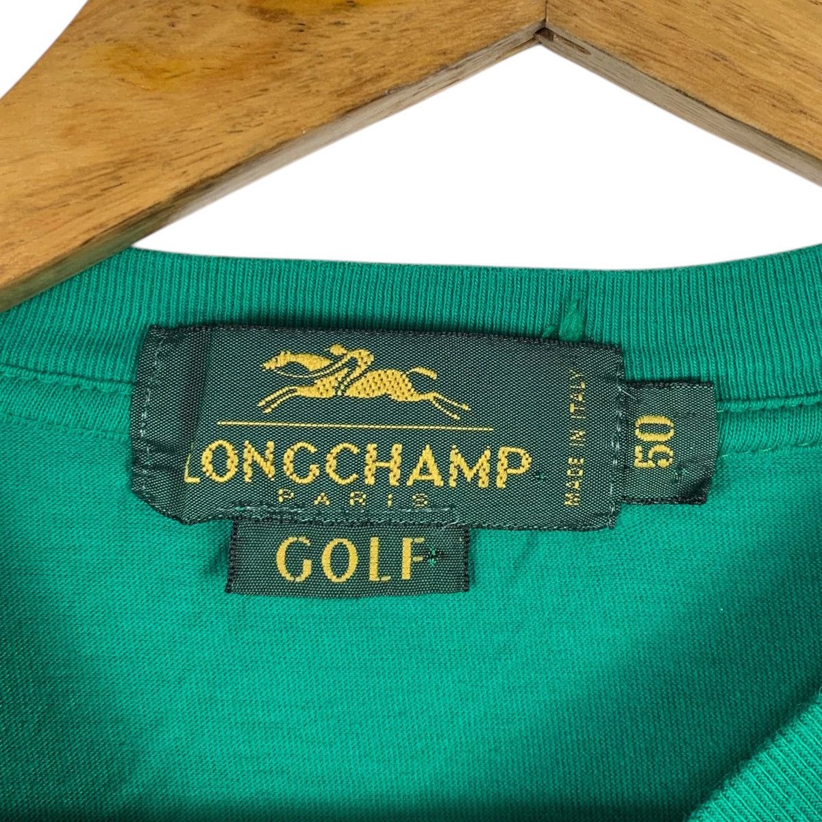 Longchamp × Vintage Vintage LONGCHAMP Paris Golf Fashion Designer Big T-Shirt Size US L / EU 52-54 / 3 - 5 Thumbnail