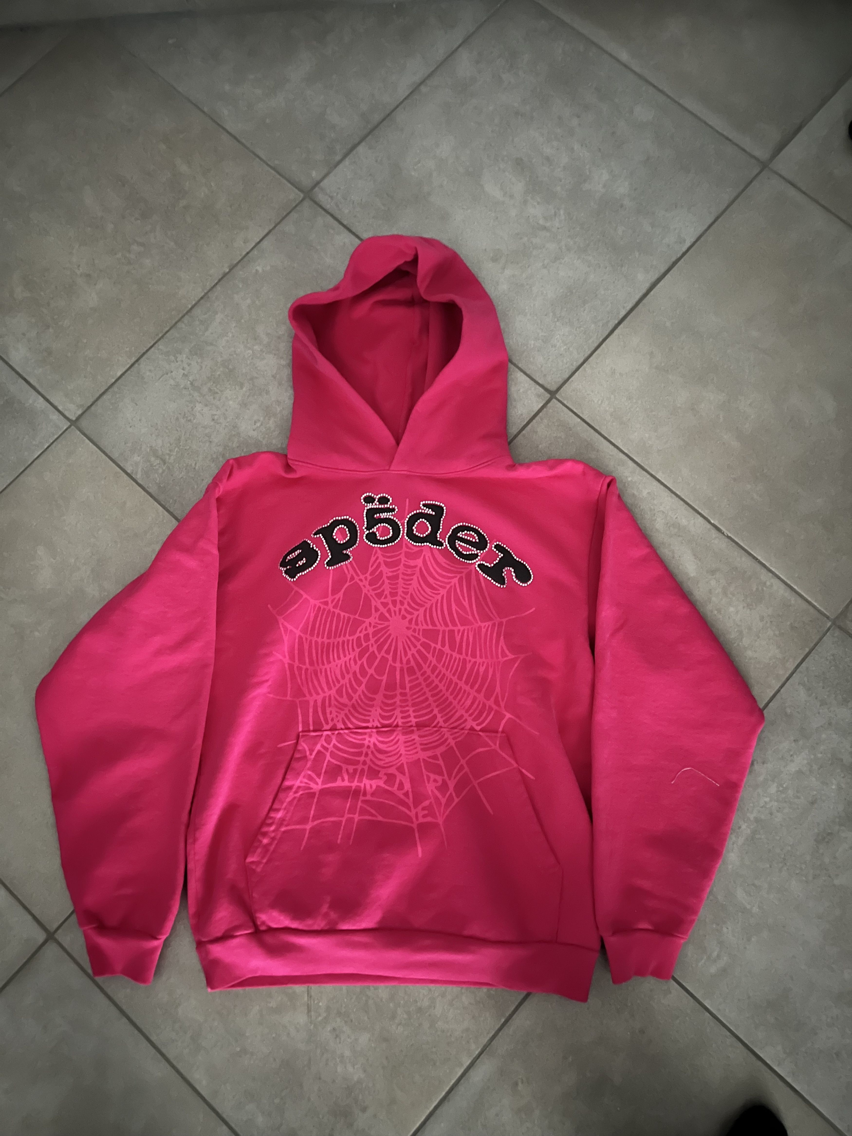 Young Thug Spider Legacy hoodie pink & black | Grailed