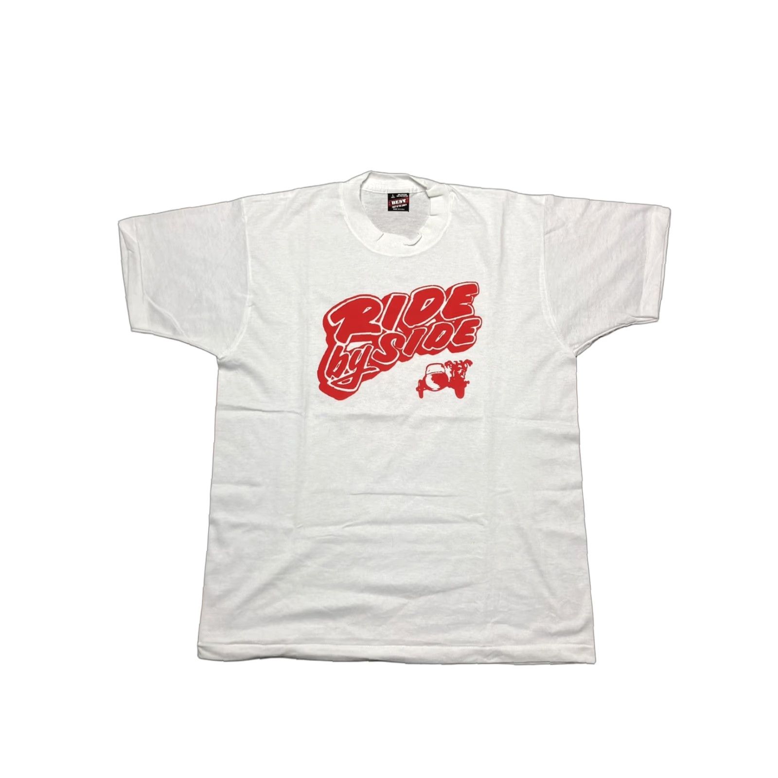 Vintage VINTAGE 90s T-SHIRT Michigan Ride by Side Sidecar Motorcycle Shop White L Mens 90s NOS Large Shirt Size US L / EU 52-54 / 3 - 1 Thumbnail