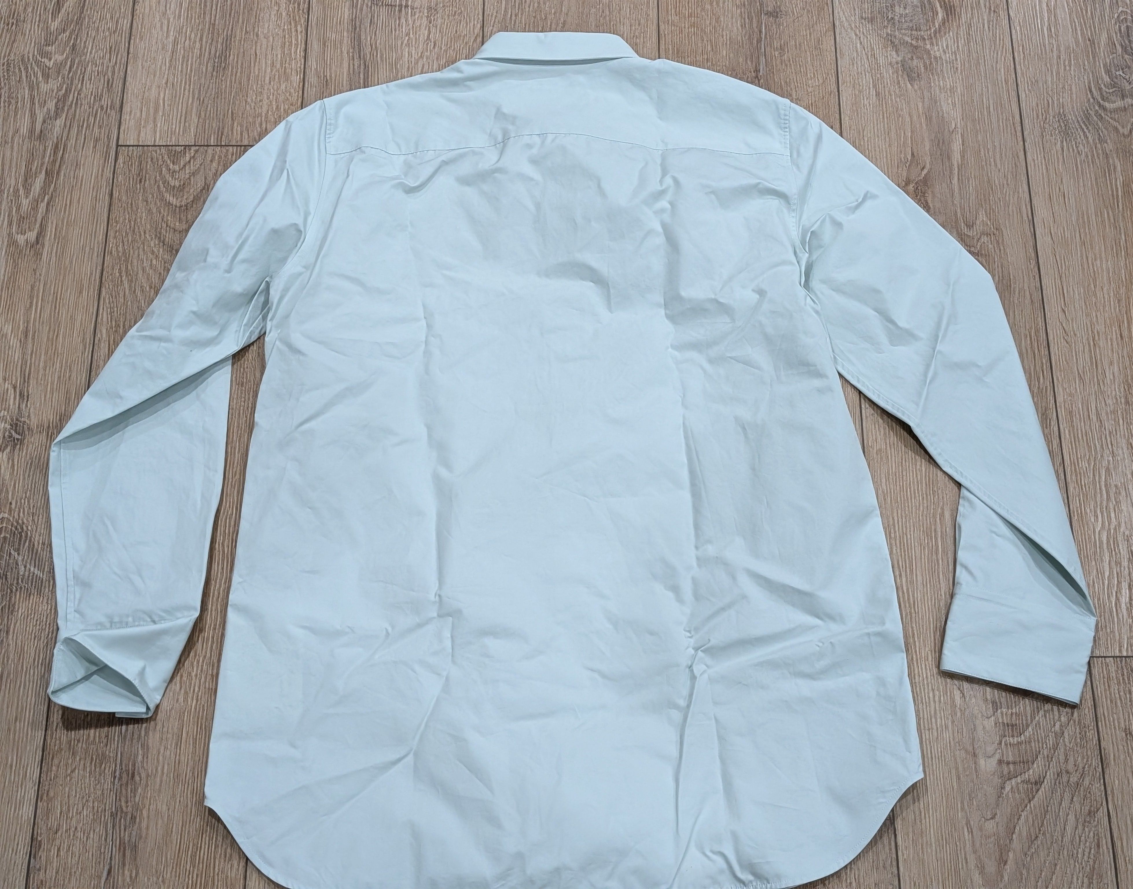 Jil Sander JIL SANDER Cotton Button Up Shirt Powder Blue 42 US 16.5 Size US L / EU 52-54 / 3 - 3 Thumbnail