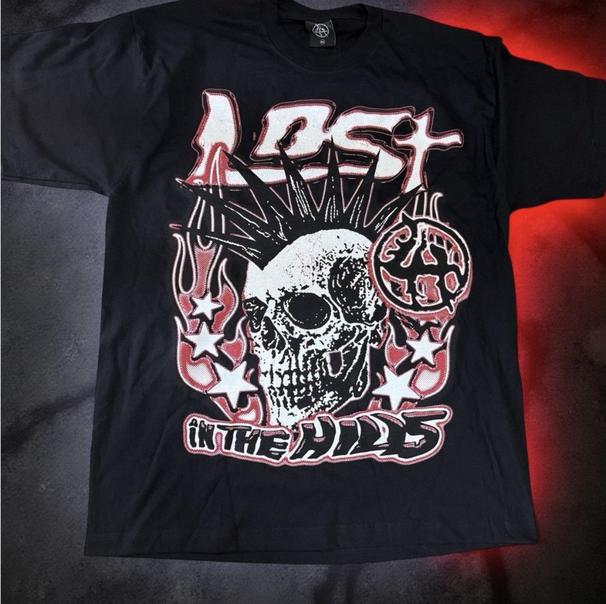 Lost hills 💀 Lost in the Hills “Spike Skull” Tee – XL – Sold Out Rarity Size US XL / EU 56 / 4 - 1 Thumbnail