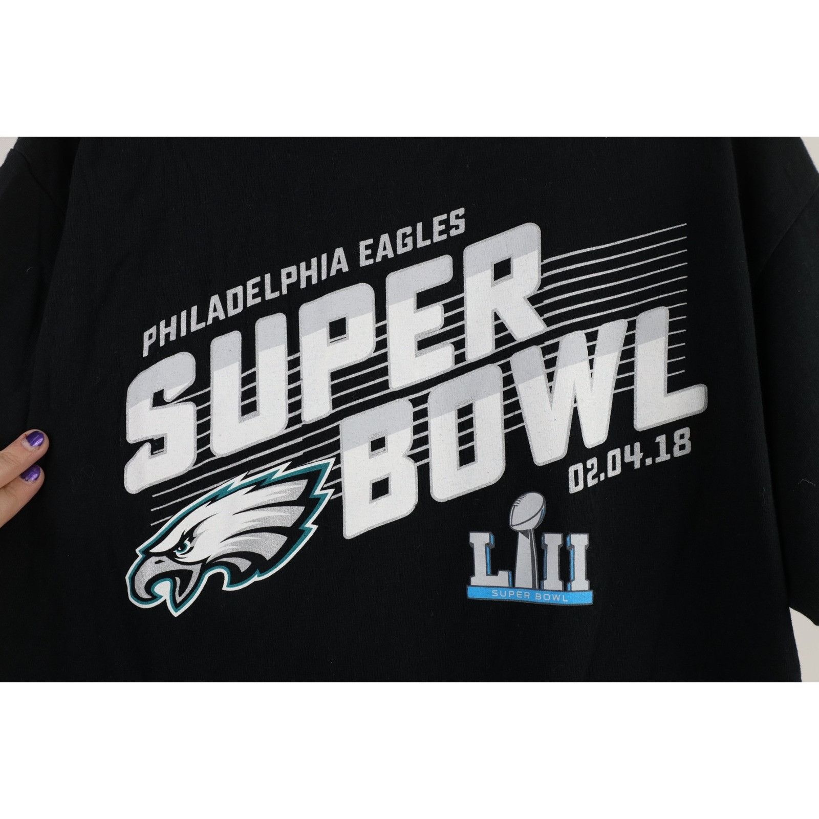 Vintage NFL 2018 Super Bowl Champions Philadelphia Eagles T-Shirt Size US L / EU 52-54 / 3 - 5 Thumbnail