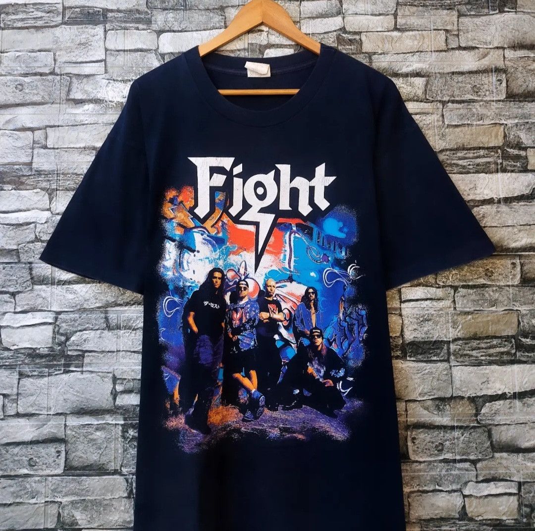 Band Tees Vintage 90s Fight Promo Tour Harcore Heavy Metal Tshirt Size US XL / EU 56 / 4 - 3 Thumbnail