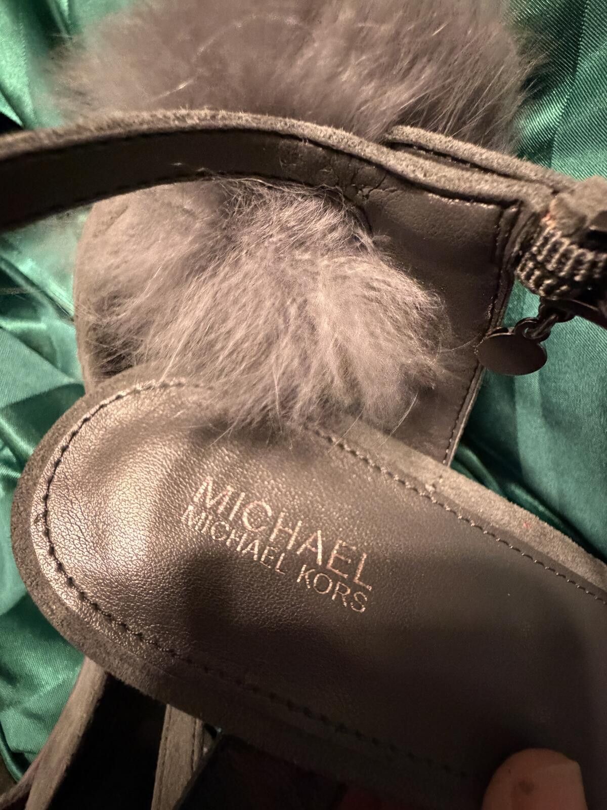 Michael Kors GREY FUR HEELS Michael Kors - RARE COLOR - Real Calf Fur Size US 9.5 / IT 39.5 - 7 Thumbnail