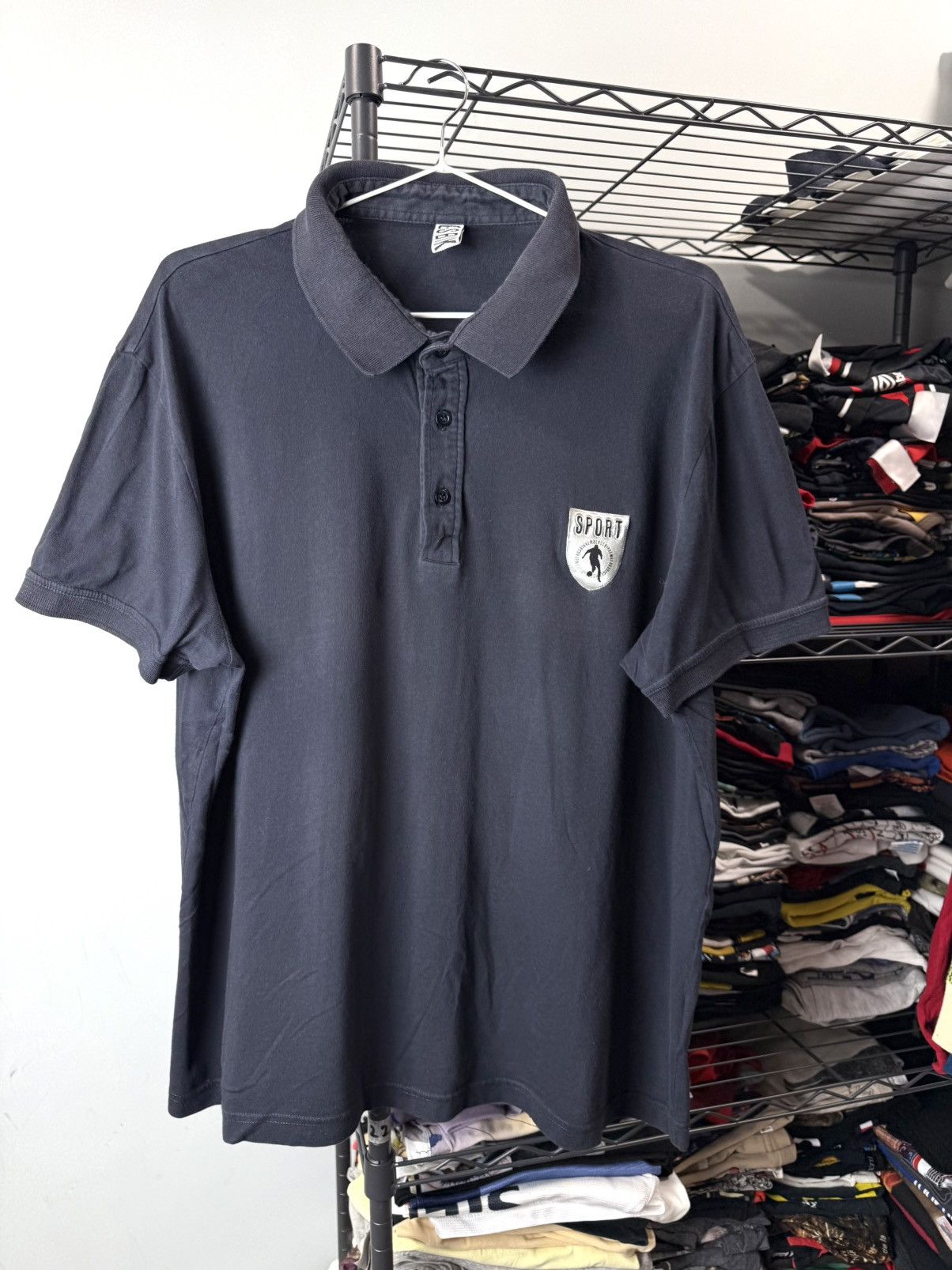 Dirk Bikkembergs Vintage Dirk Bikkembergs Polo Shirt Neil Barrett Size US XXL / EU 58 / 5 - 1 Thumbnail