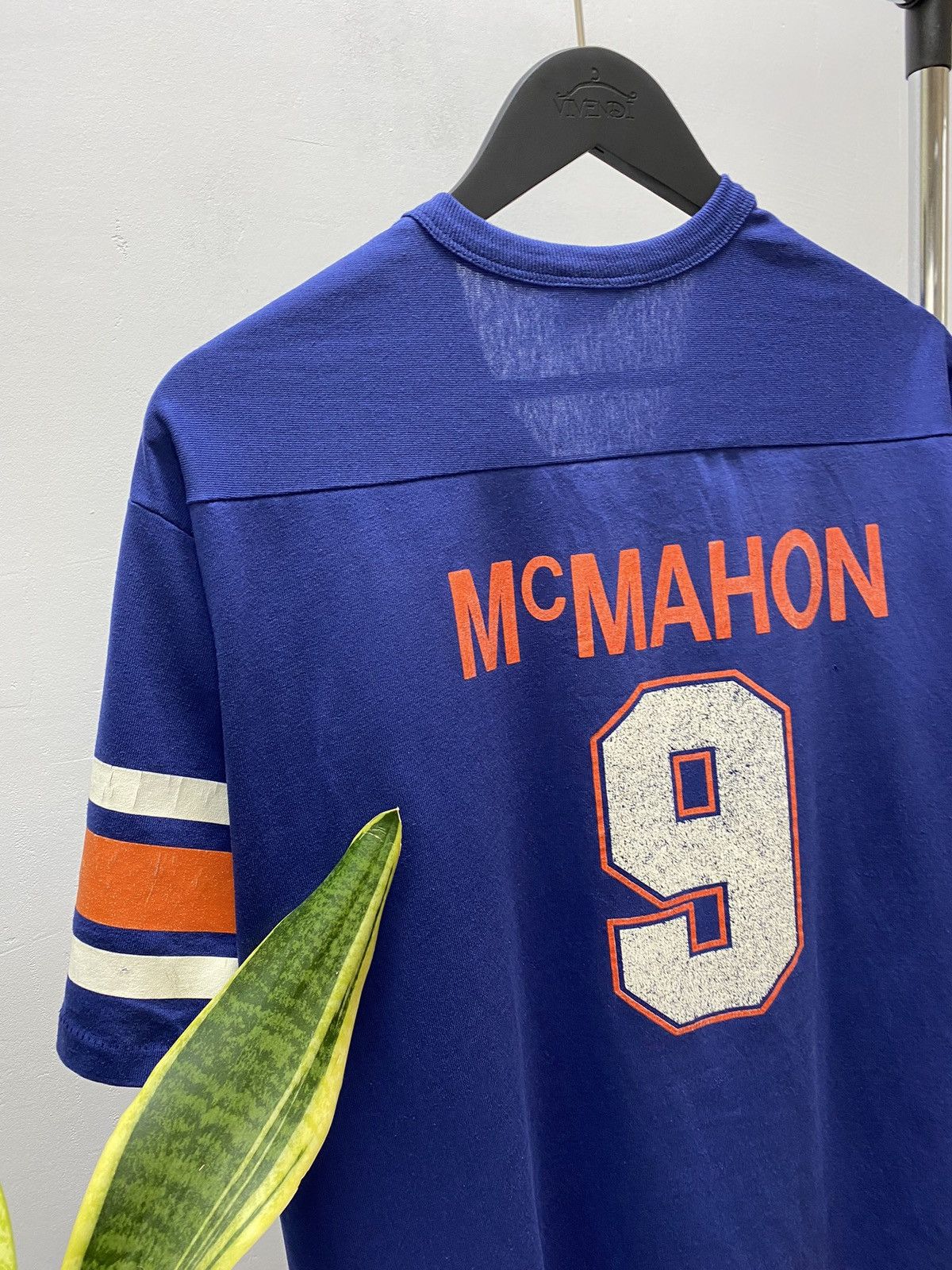 MacGregor × NFL × Vintage Jim Mcmahon Chicago Bears Jersey Navy Vintage Salem 80s Size US L / EU 52-54 / 3 - 20 Thumbnail