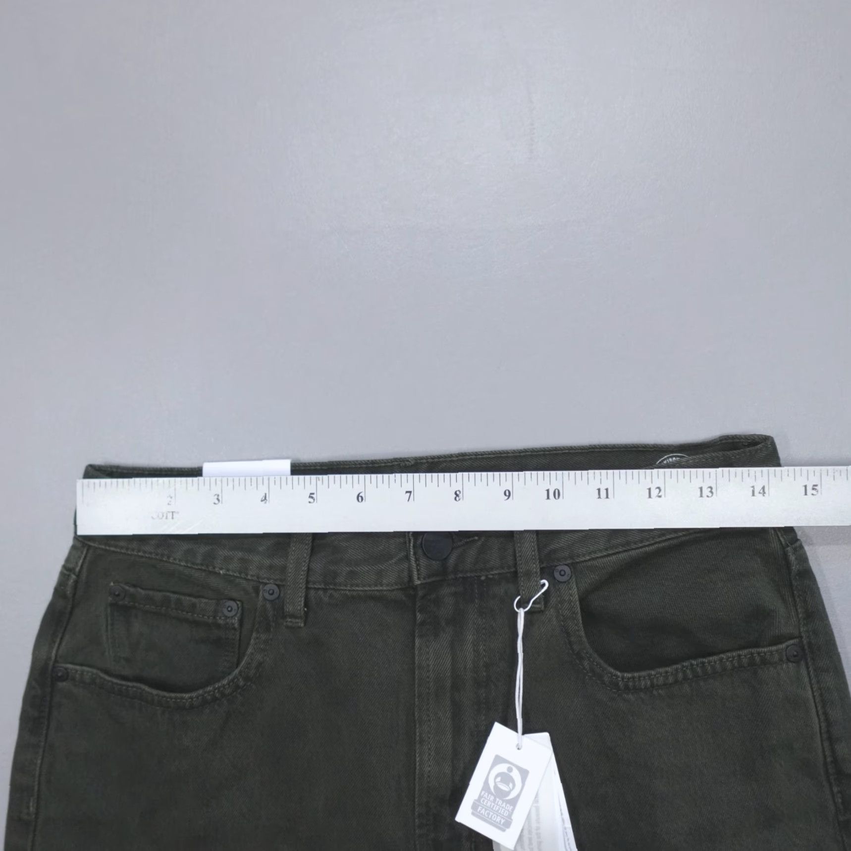 Outerknown Outerknown SEA Dune High Rise Slim Fit Organic Cotton Jeans Pine Women's Size 28 Size 28" / US 6 / IT 42 - 7 Thumbnail