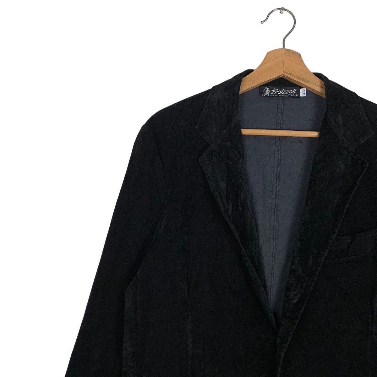 Japanese Brand FRAIZZOLI Milano Velvet Blazer Suit Jacket #0870-C39 Size US M / EU 48-50 / 2 - 6 Thumbnail