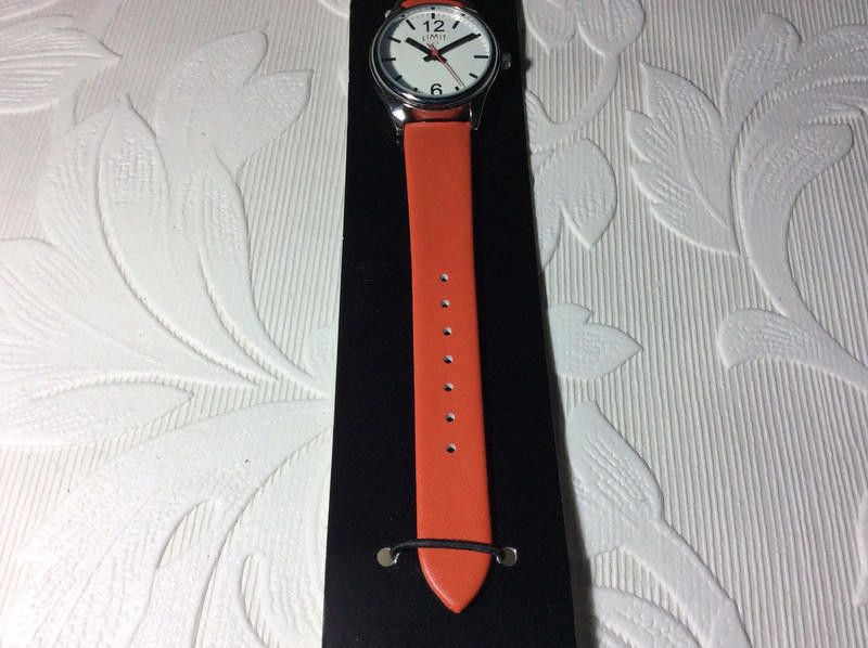Designer Limit men's white dial red leather strap watch Size ONE SIZE - 9 Thumbnail