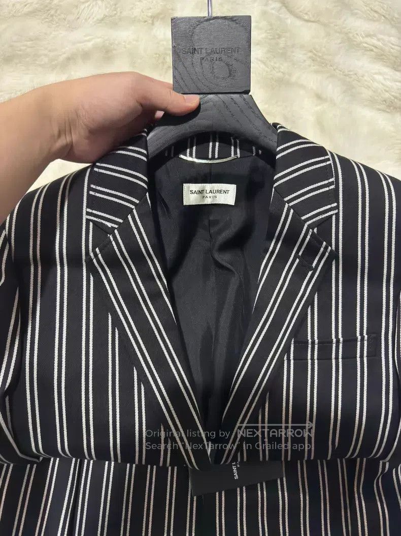 Saint Laurent Paris Saint Laurent Paris Gold Button Striped Men's Suit i Size US S / EU 44-46 / 1 - 3 Thumbnail