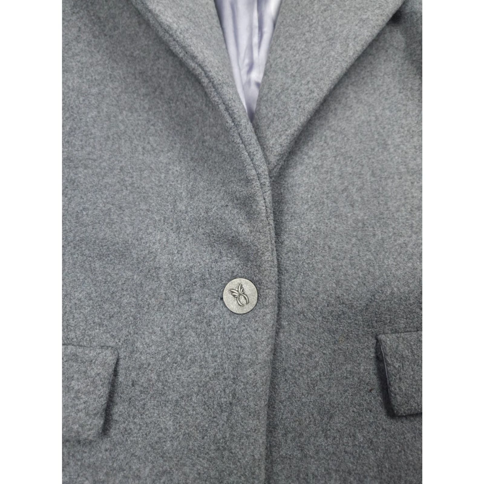 Vintage Dudley Stephens Jacket Women Small Gray Fleece Coat Button Up Minimalist Shirt? Size S / US 4 / IT 40 - 7 Thumbnail
